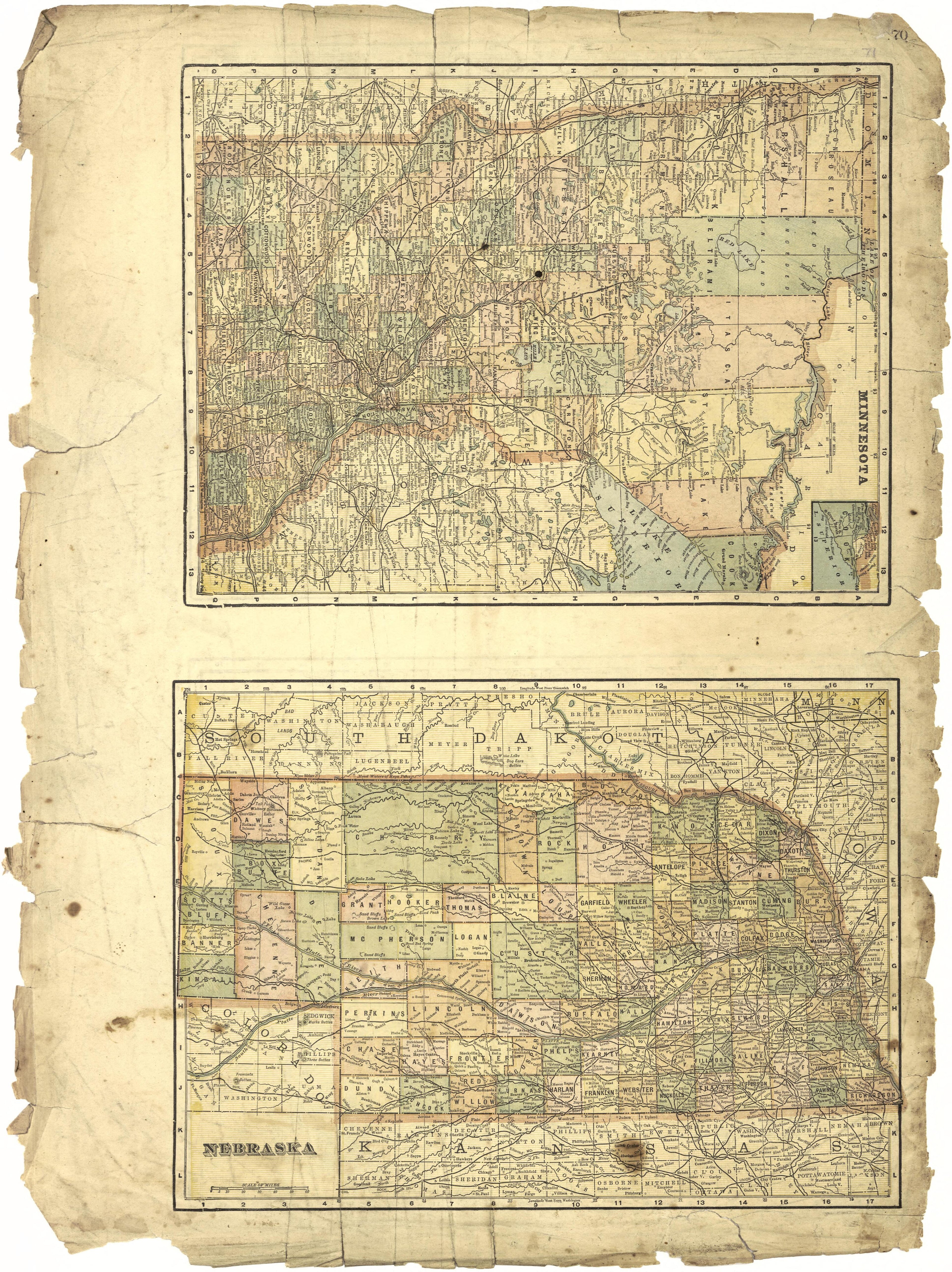 Minnesota; Nebraska from Riddell&