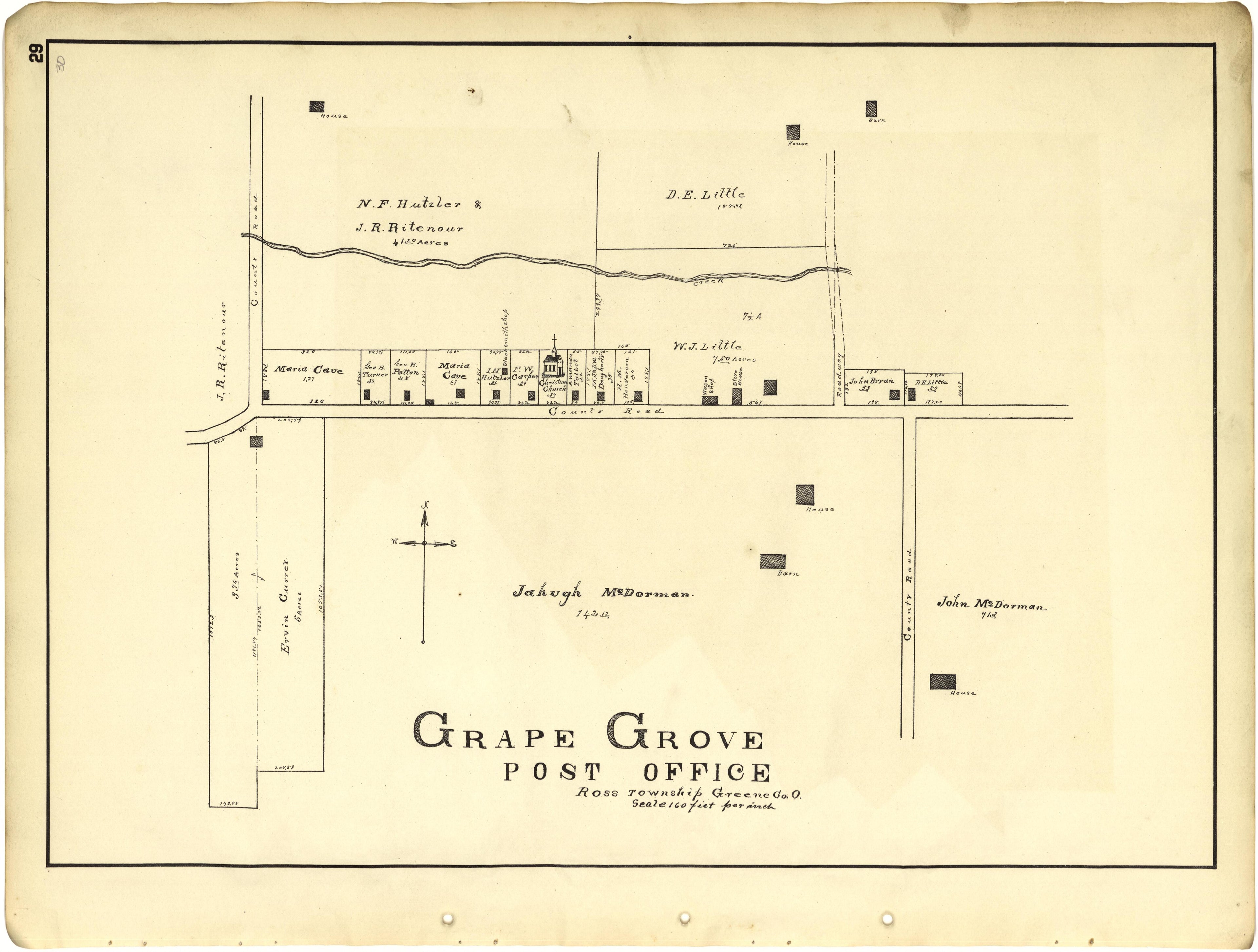 Grape Grove Post Office from Riddell&