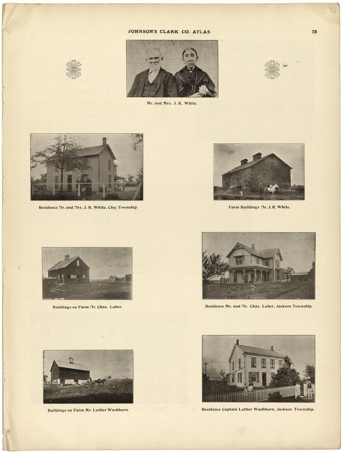 This old map of Clark County, Missouri, was created by Johnson, G. C.|Western Atlas Co in 1896