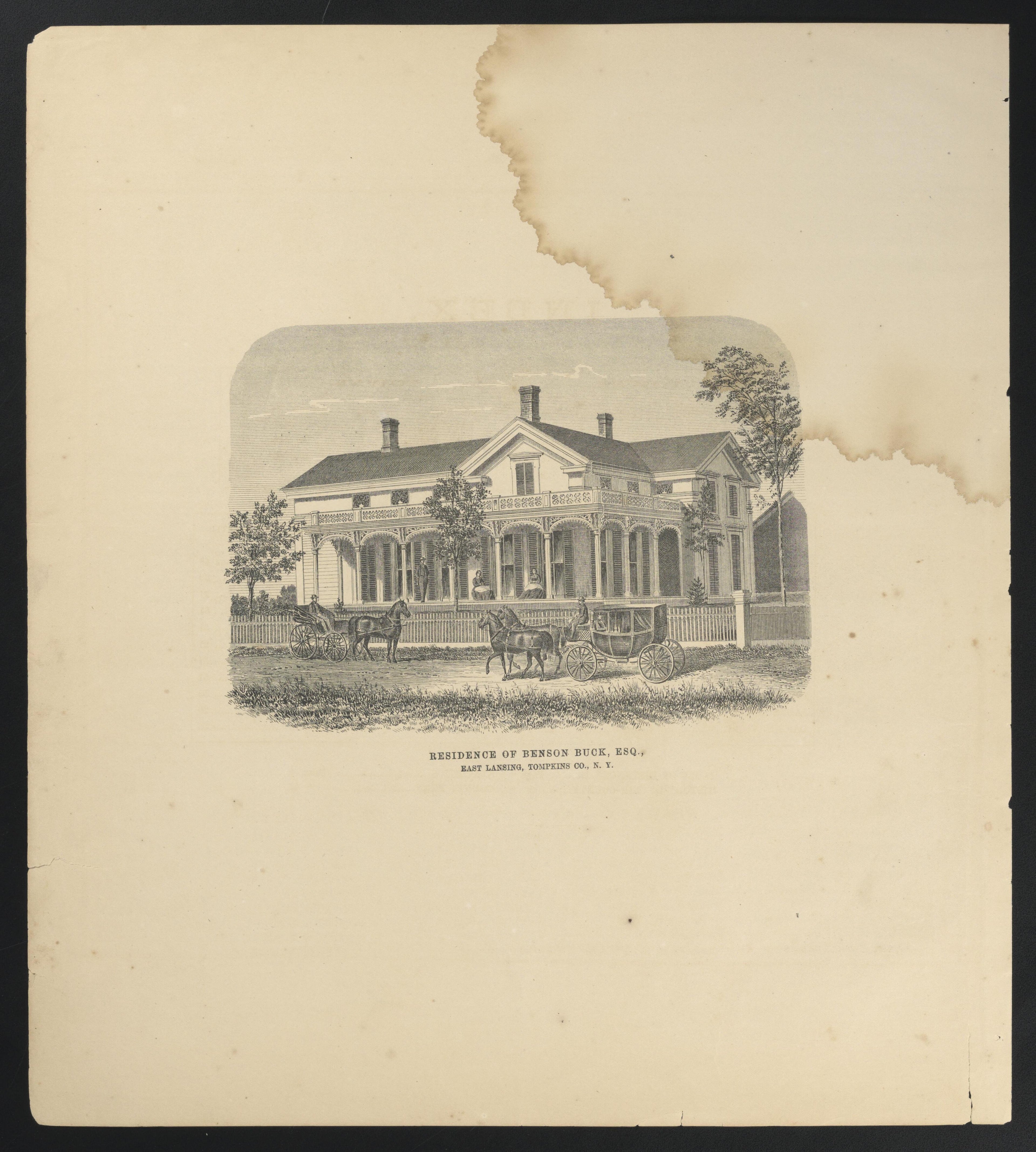 Image 4 of New Topographical Atlas of Tompkins County, New York from New Topographical Atlas of Tompkins County, New York : from Actual Surveys Especially for This Atlas 1866 by Relic Map Company