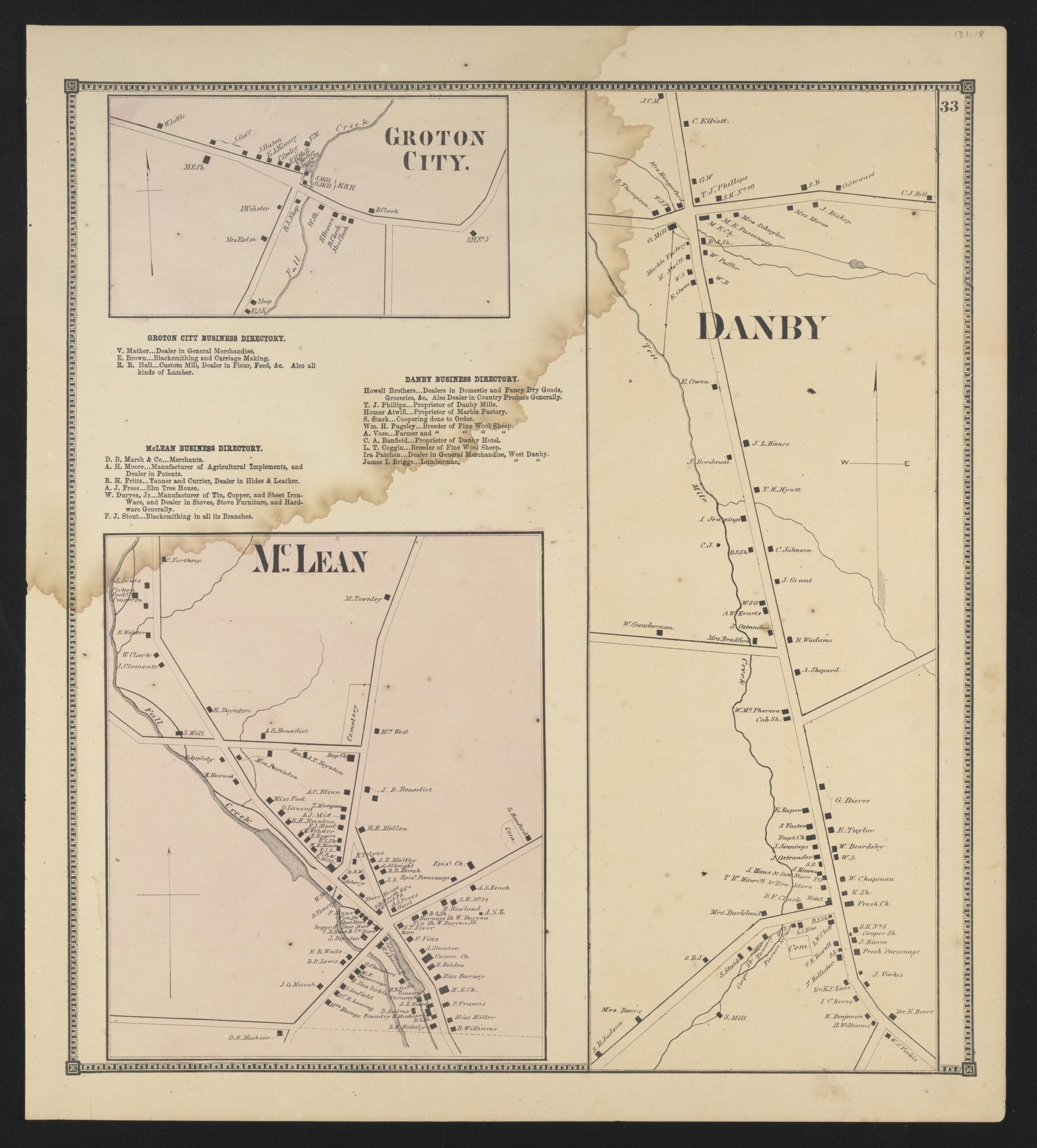 Image 24 of New Topographical Atlas of Tompkins County, New York from New Topographical Atlas of Tompkins County, New York : from Actual Surveys Especially for This Atlas 1866 by Relic Map Company