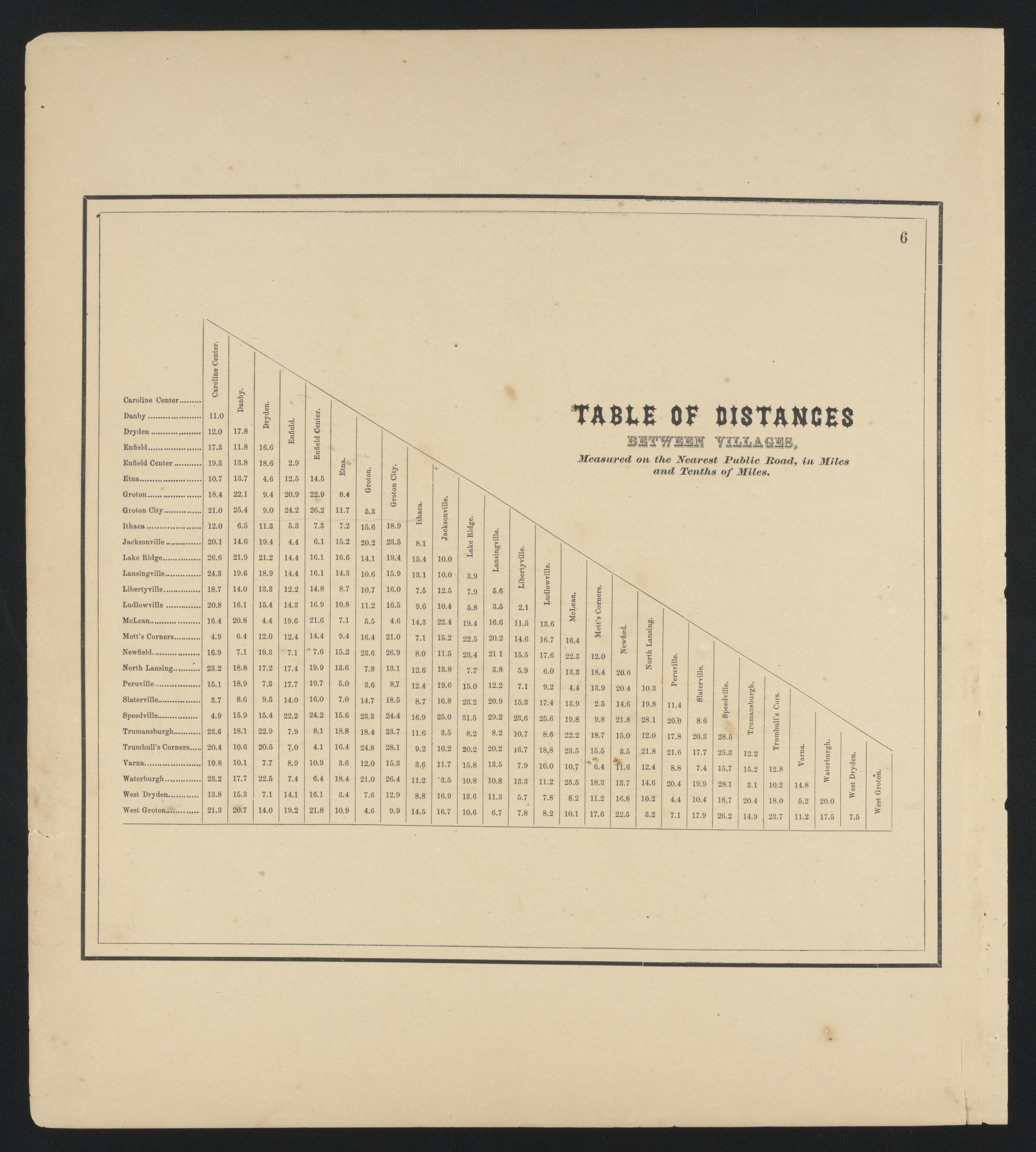 Image 6 of New Topographical Atlas of Tompkins County, New York from New Topographical Atlas of Tompkins County, New York : from Actual Surveys Especially for This Atlas 1866 by Relic Map Company