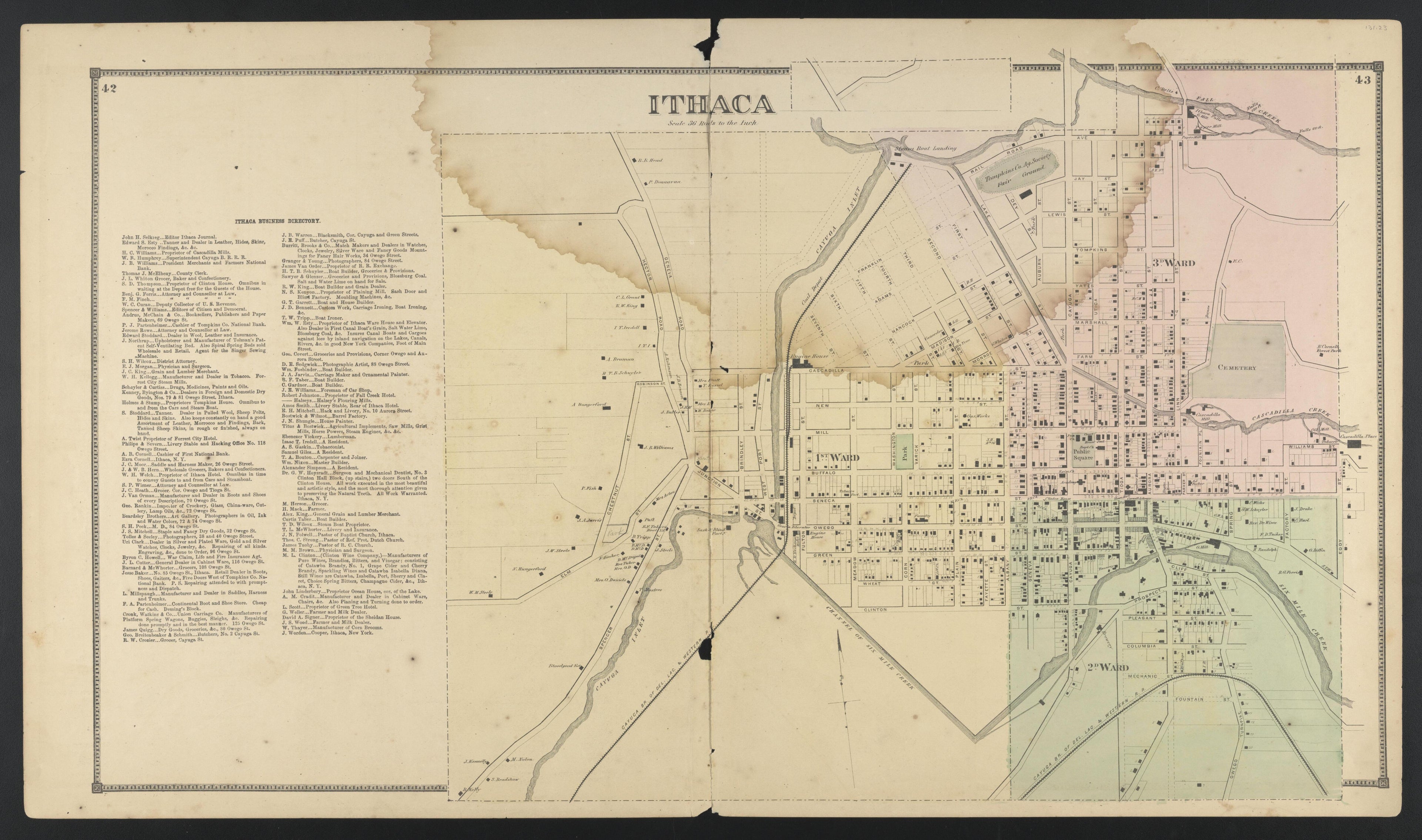 Image 29 of New Topographical Atlas of Tompkins County, New York from New Topographical Atlas of Tompkins County, New York : from Actual Surveys Especially for This Atlas 1866 by Relic Map Company