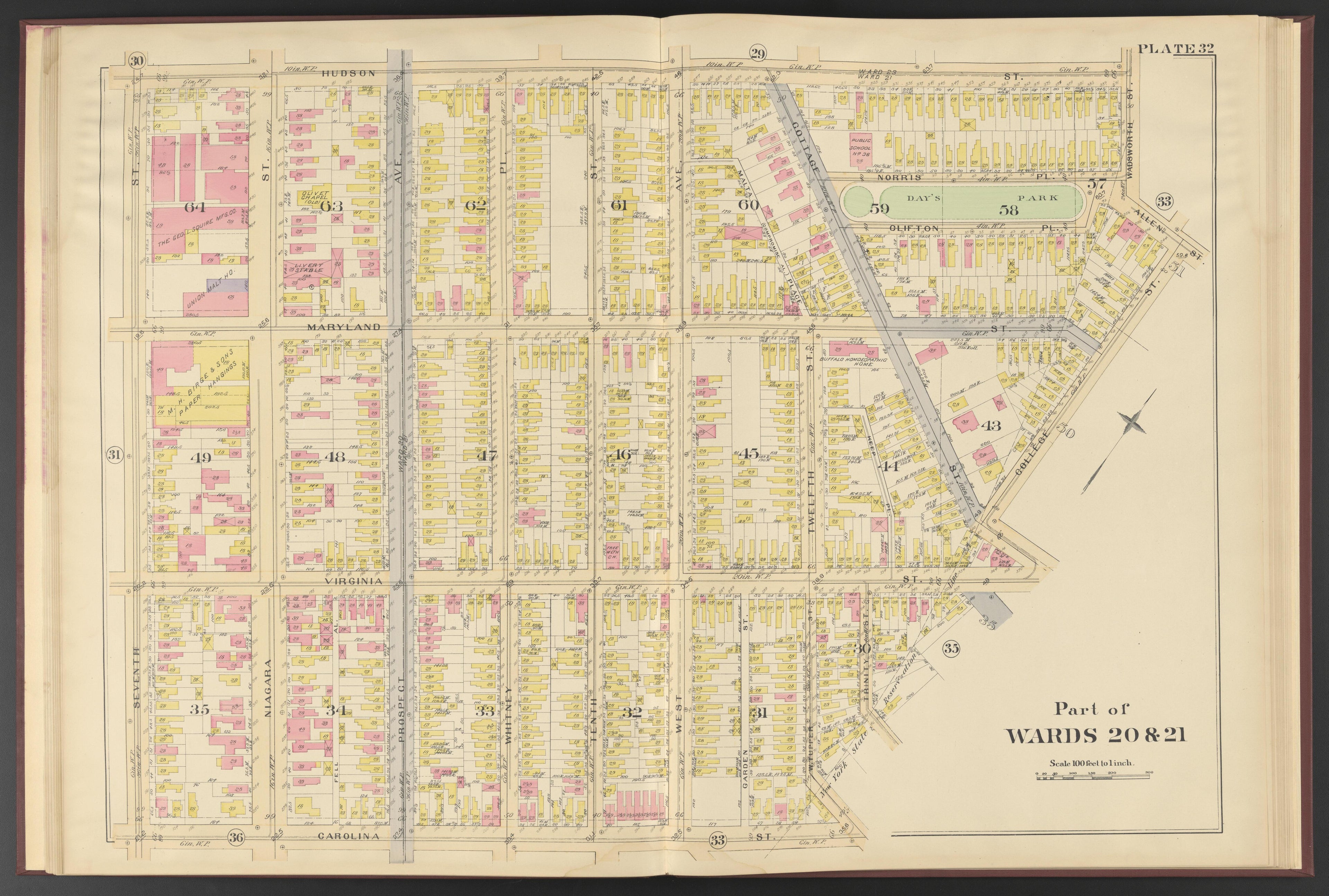 Image 10 of Atlas of the City of Buffalo, New York from Atlas of the City of Buffalo, New York 1894 by Relic Map Company