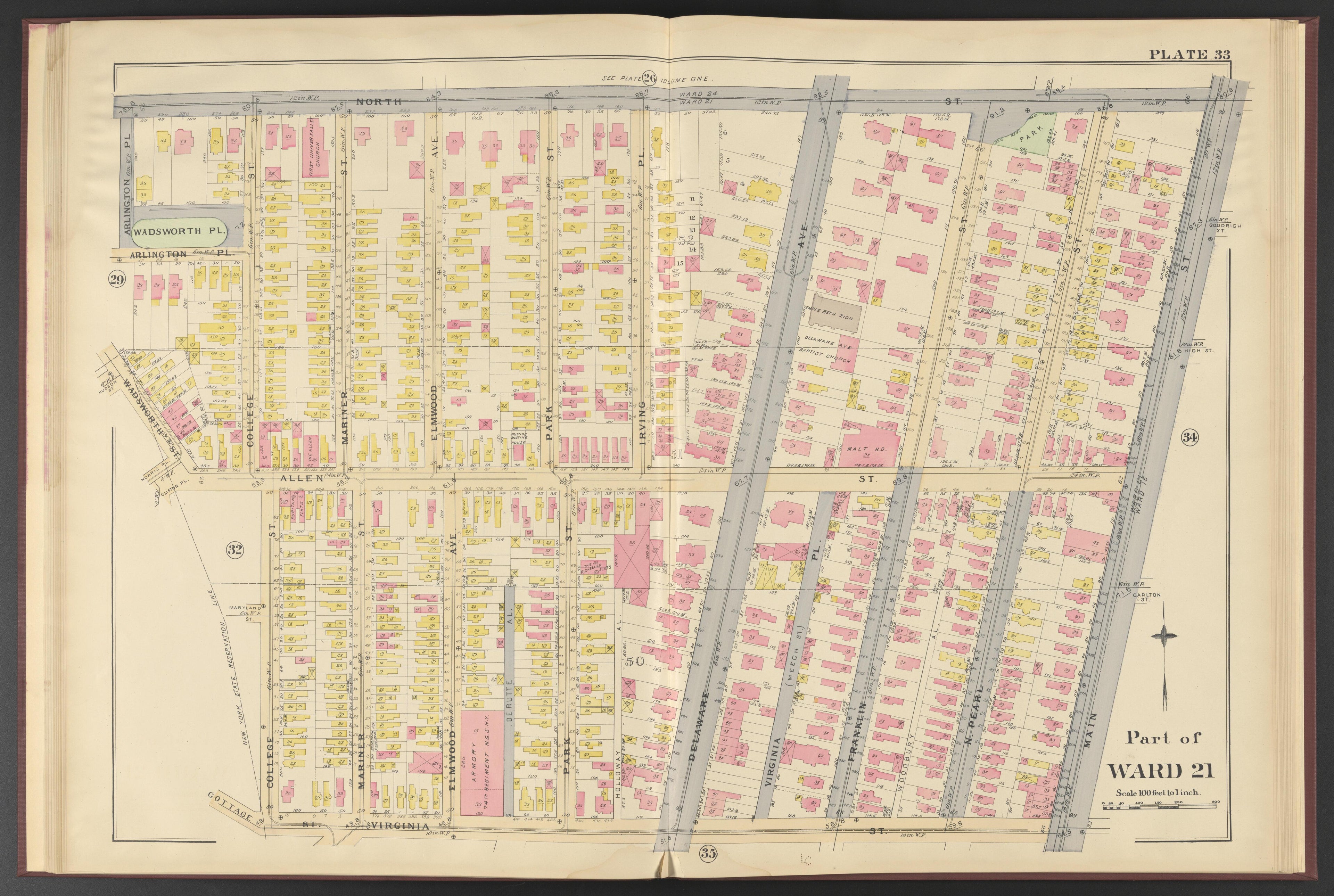 Image 11 of Atlas of the City of Buffalo, New York from Atlas of the City of Buffalo, New York 1894 by Relic Map Company