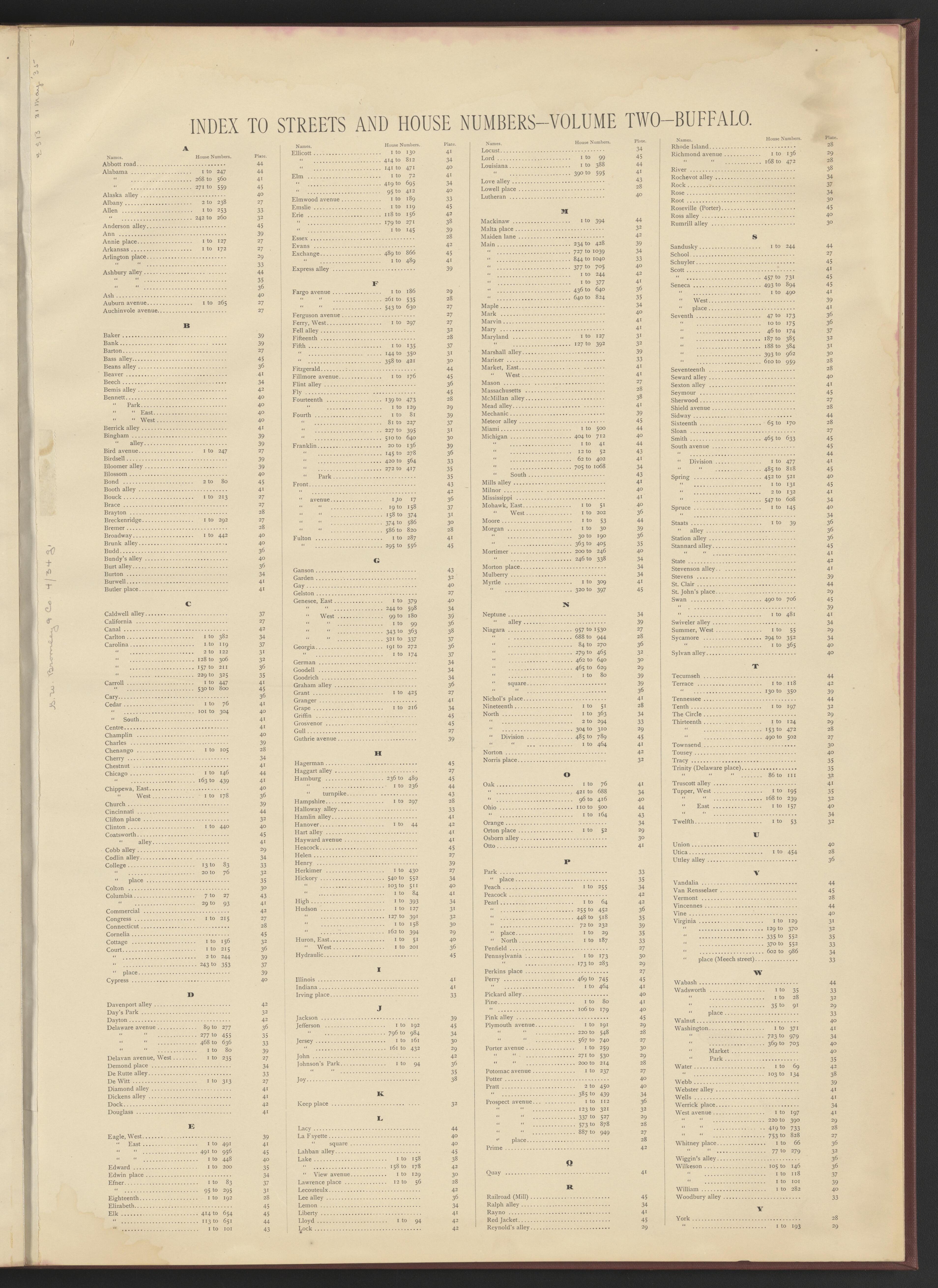 Image 2 of Atlas of the City of Buffalo, New York from Atlas of the City of Buffalo, New York 1894 by Relic Map Company