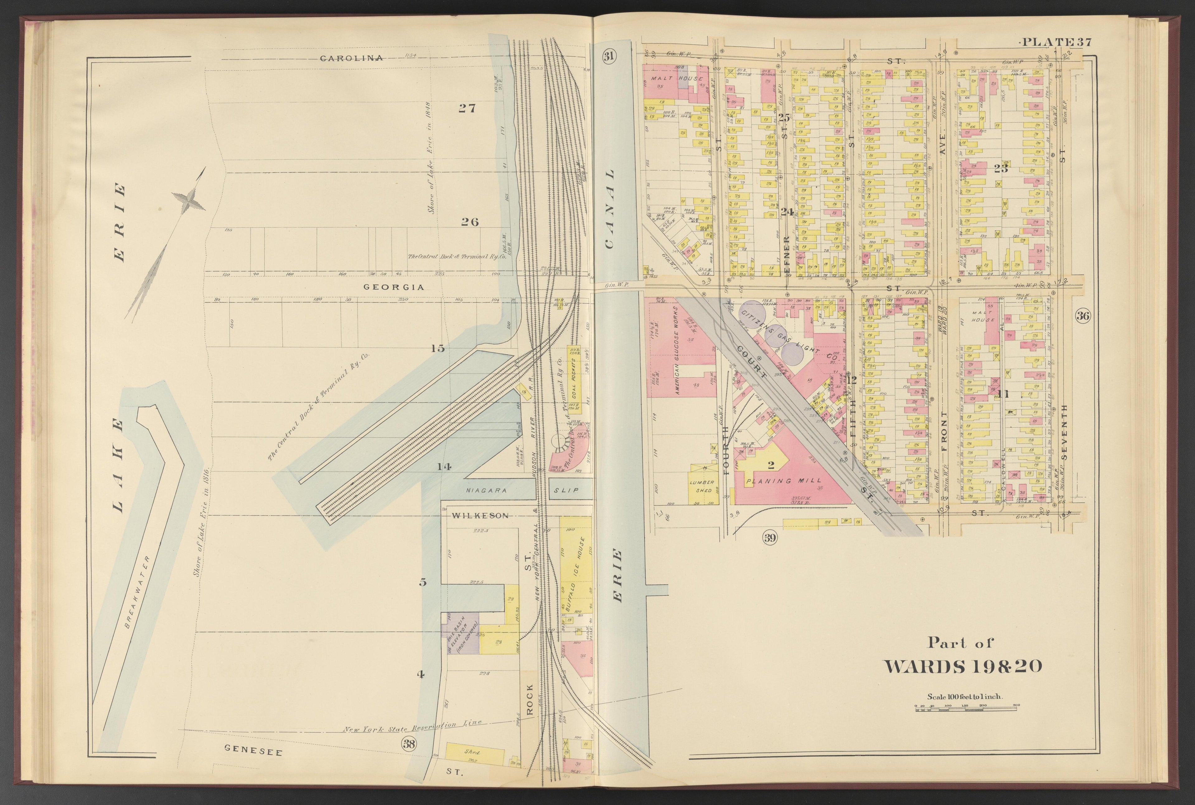Image 15 of Atlas of the City of Buffalo, New York from Atlas of the City of Buffalo, New York 1894 by Relic Map Company