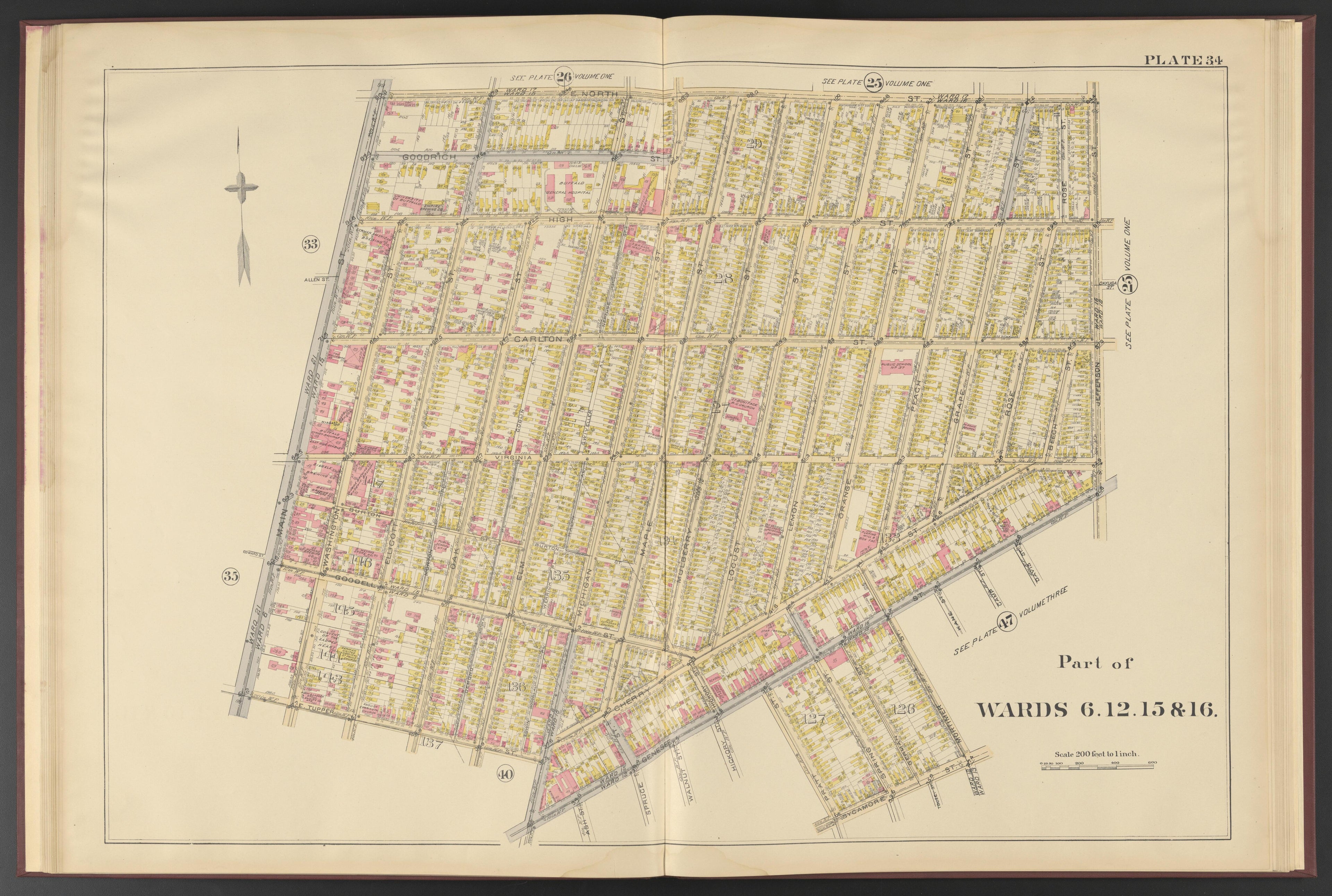 Image 12 of Atlas of the City of Buffalo, New York from Atlas of the City of Buffalo, New York 1894 by Relic Map Company