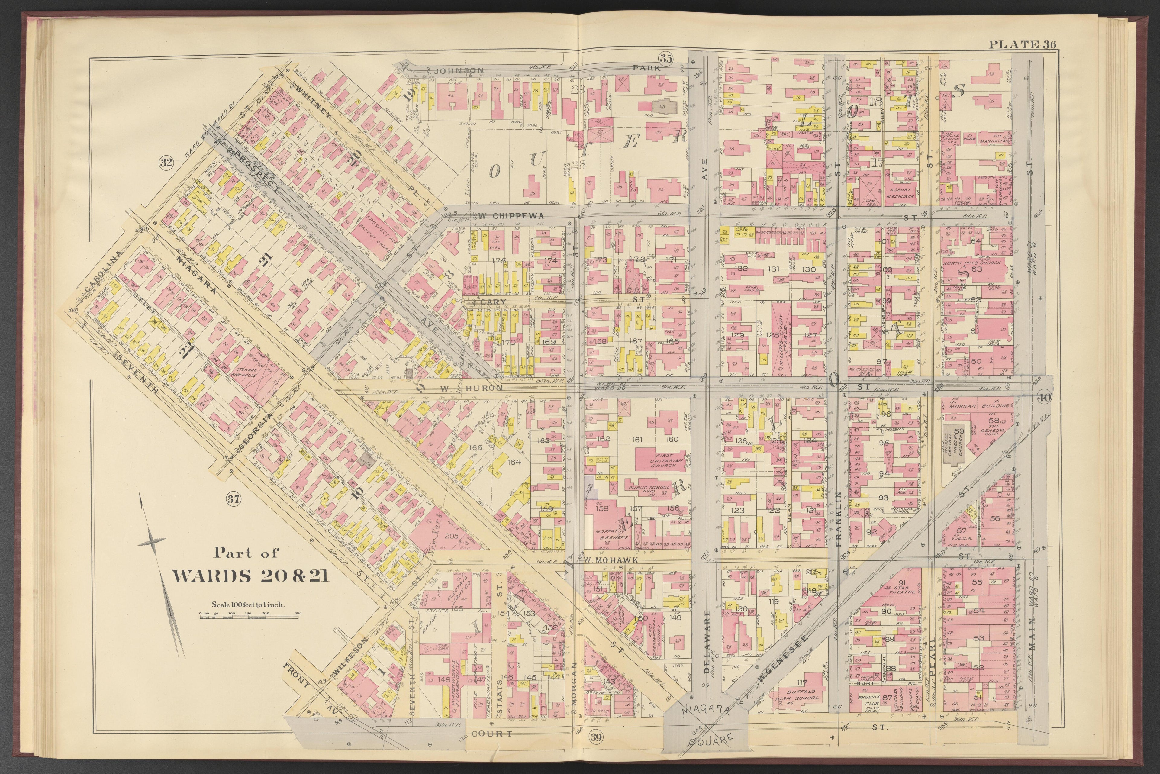 Image 14 of Atlas of the City of Buffalo, New York from Atlas of the City of Buffalo, New York 1894 by Relic Map Company