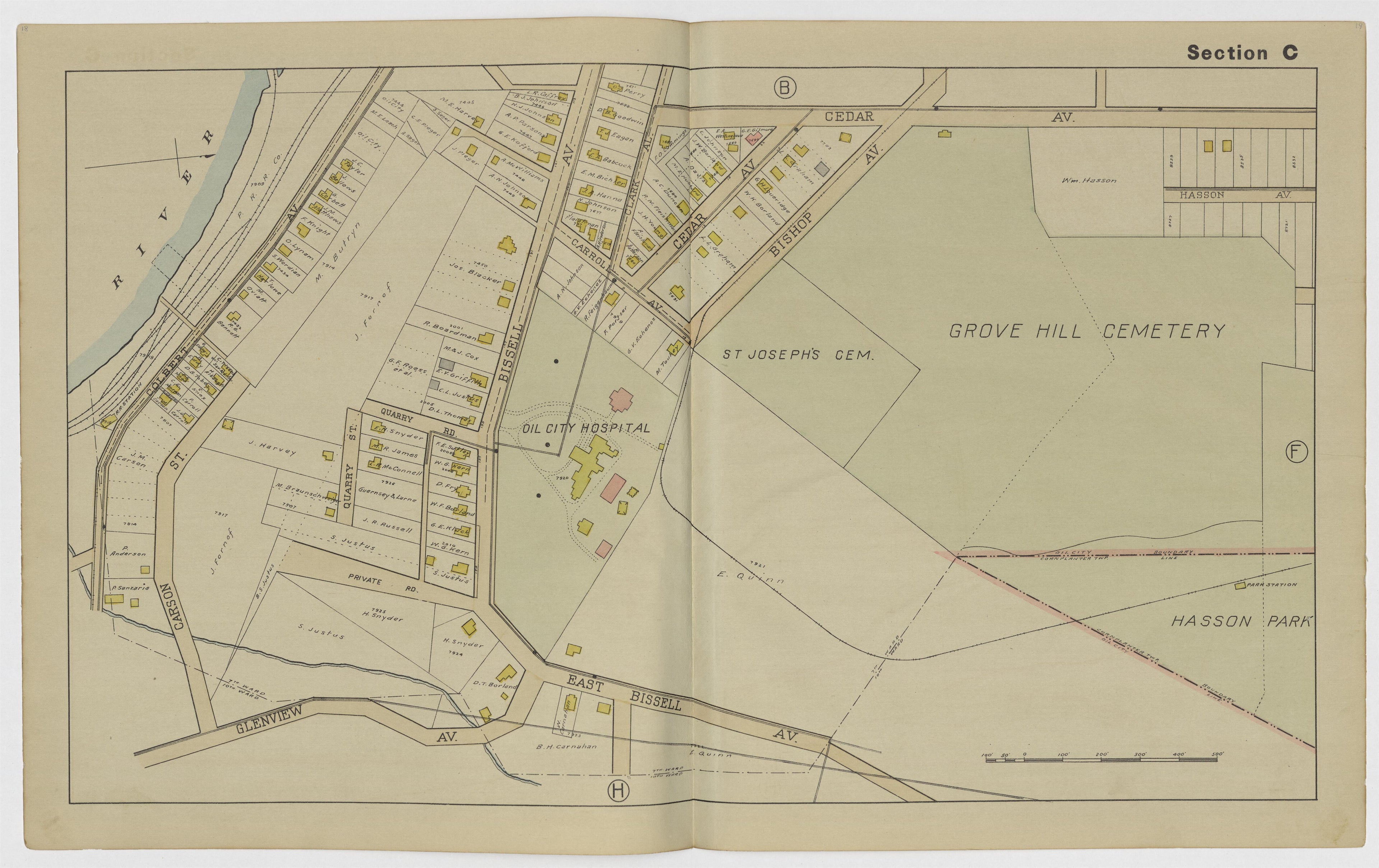 Image 7 of New Atlas of the City of Oil City and West End Boro., Pennsylvania from New Atlas of the City of Oil City and West End Boro., Pennsylvania 1915 by Relic Map Company