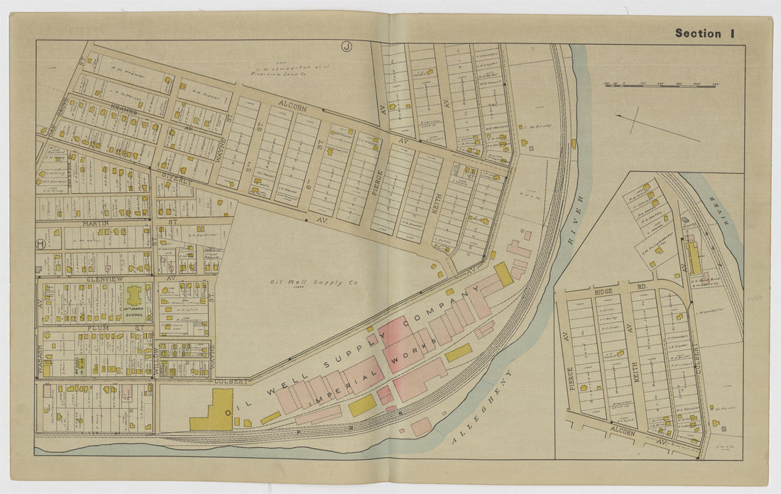 This old map of Howard County, Missouri, Oil City, Pennsylvania, was created by Beers, J. L.|Bord, C. J.|Hart, Chas. (Charles) in 1915