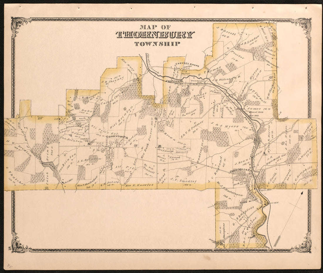 This old map of Delaware County, Pennsylvania, was created by Everts & Stewart|Friend, Norman M. in 1875
