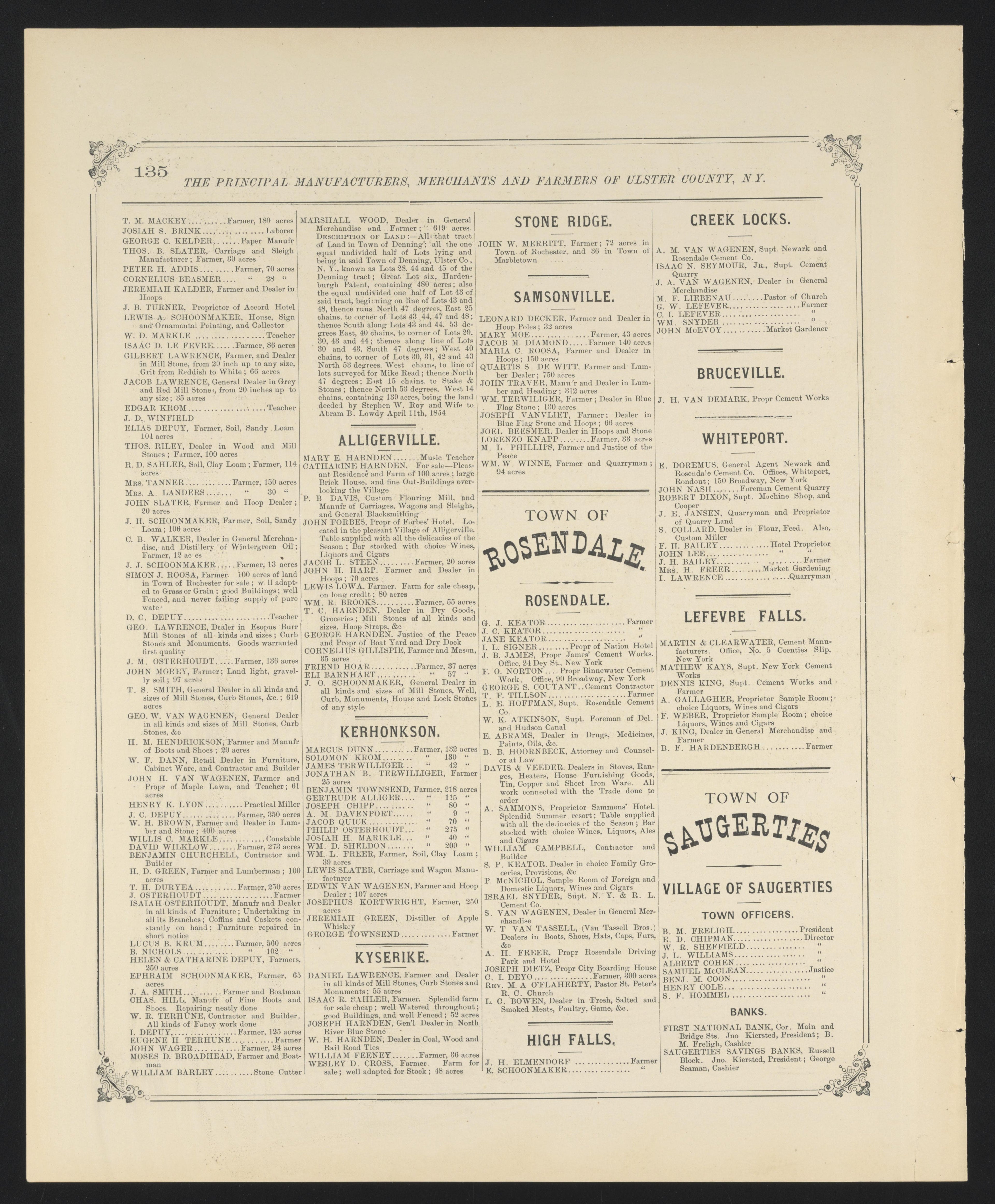 Image 94 of County Atlas of Ulster, New York from County Atlas of Ulster, New York : from Recent and Actual Surveys and Records 1875 by Relic Map Company