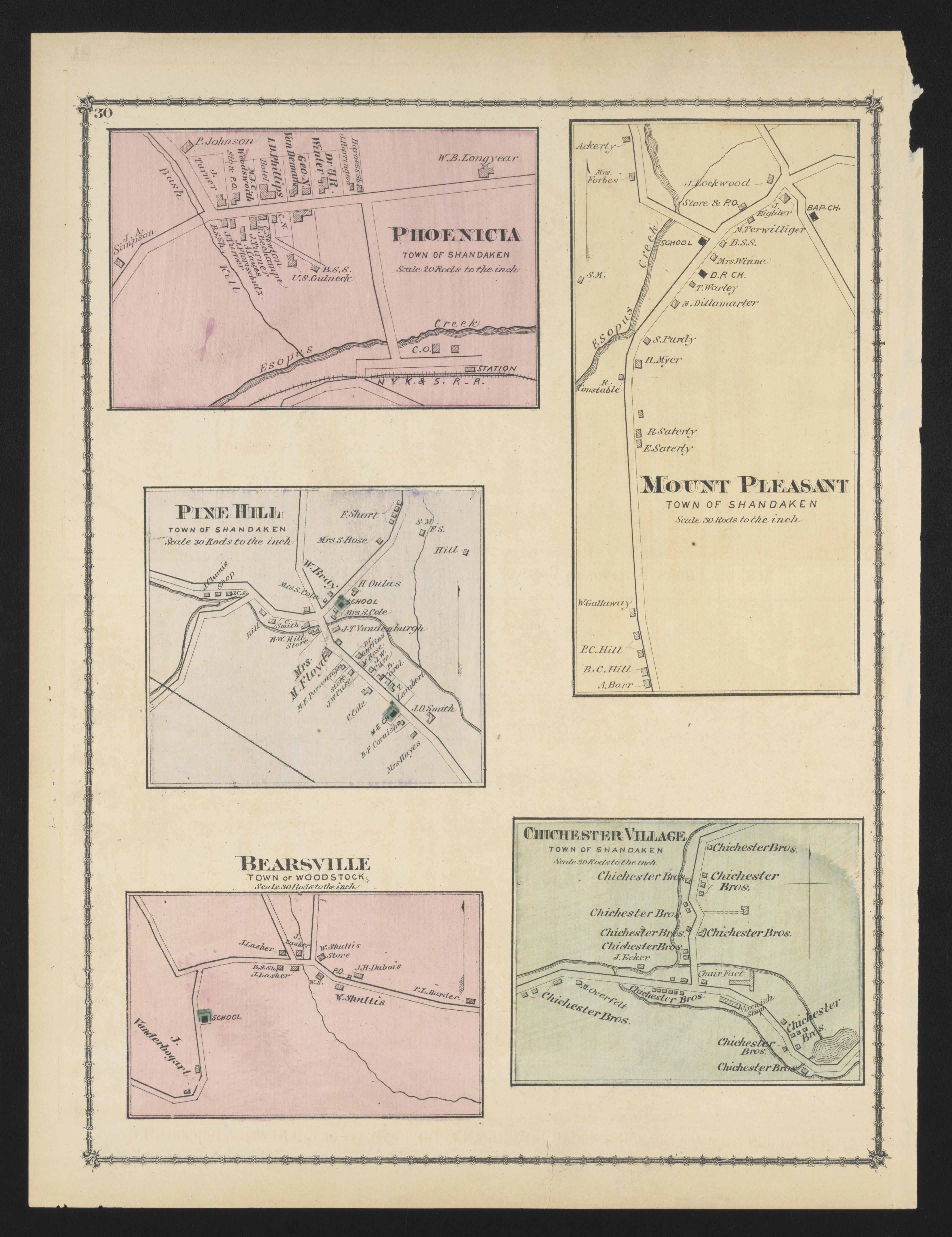 Image 21 of County Atlas of Ulster, New York from County Atlas of Ulster, New York : from Recent and Actual Surveys and Records 1875 by Relic Map Company