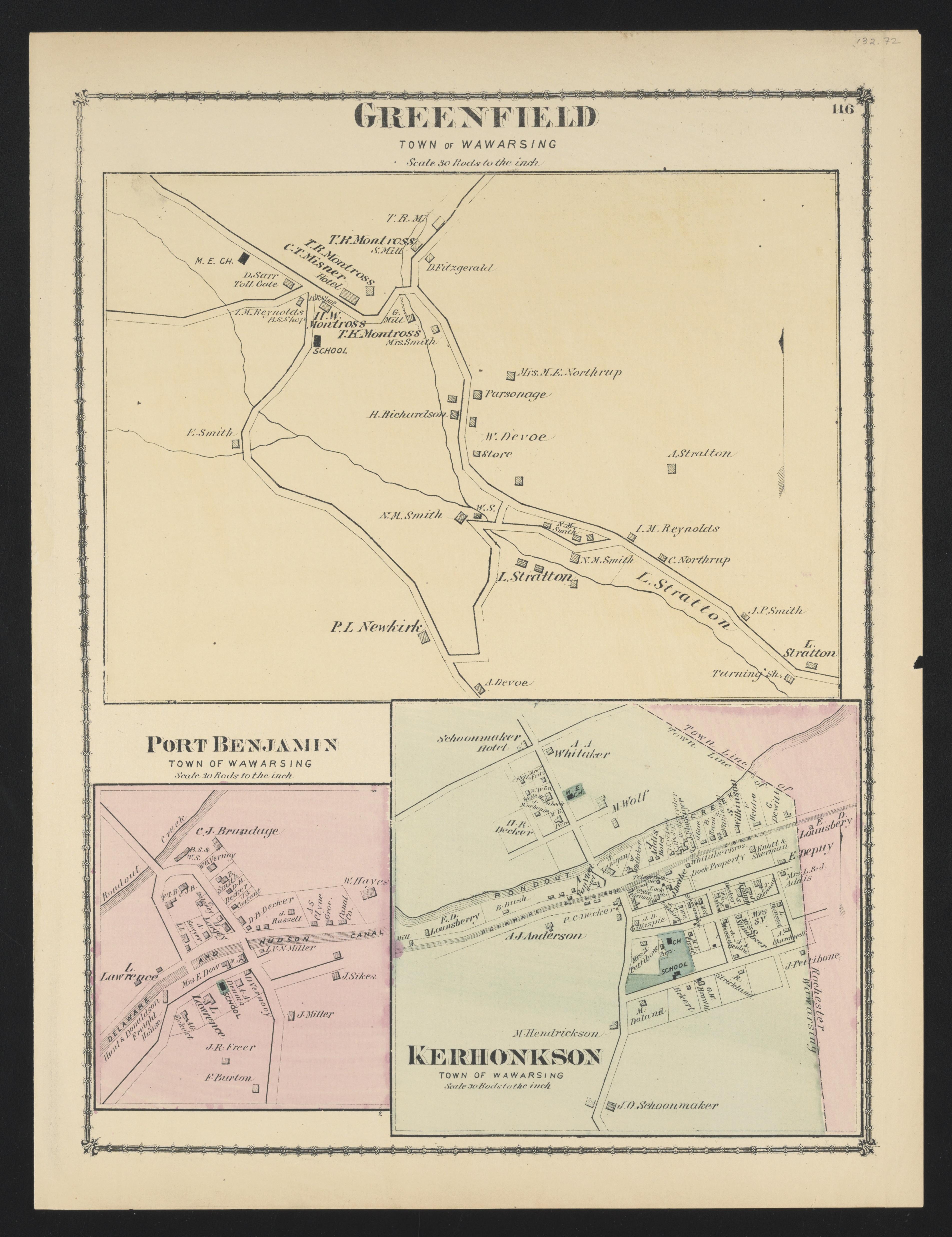 Image 80 of County Atlas of Ulster, New York from County Atlas of Ulster, New York : from Recent and Actual Surveys and Records 1875 by Relic Map Company