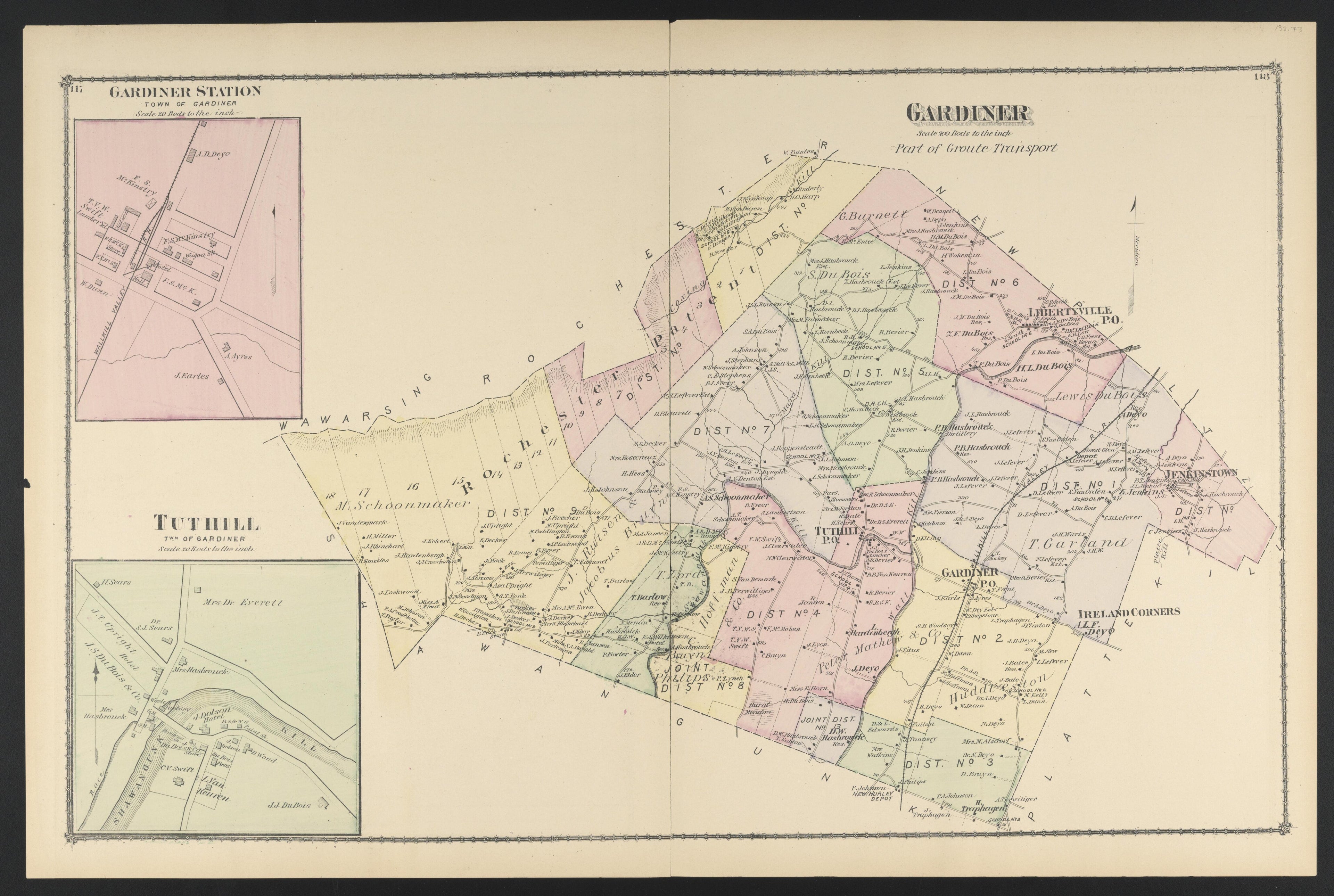 Image 81 of County Atlas of Ulster, New York from County Atlas of Ulster, New York : from Recent and Actual Surveys and Records 1875 by Relic Map Company