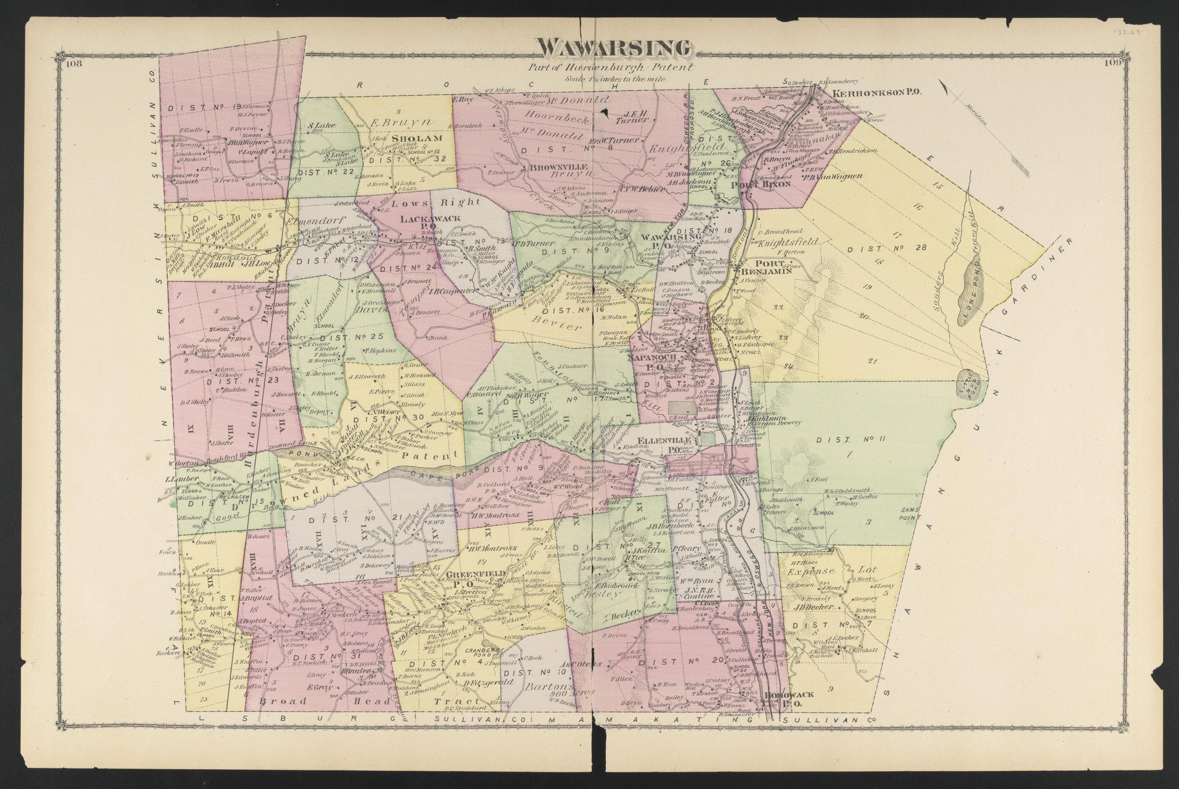 Image 77 of County Atlas of Ulster, New York from County Atlas of Ulster, New York : from Recent and Actual Surveys and Records 1875 by Relic Map Company