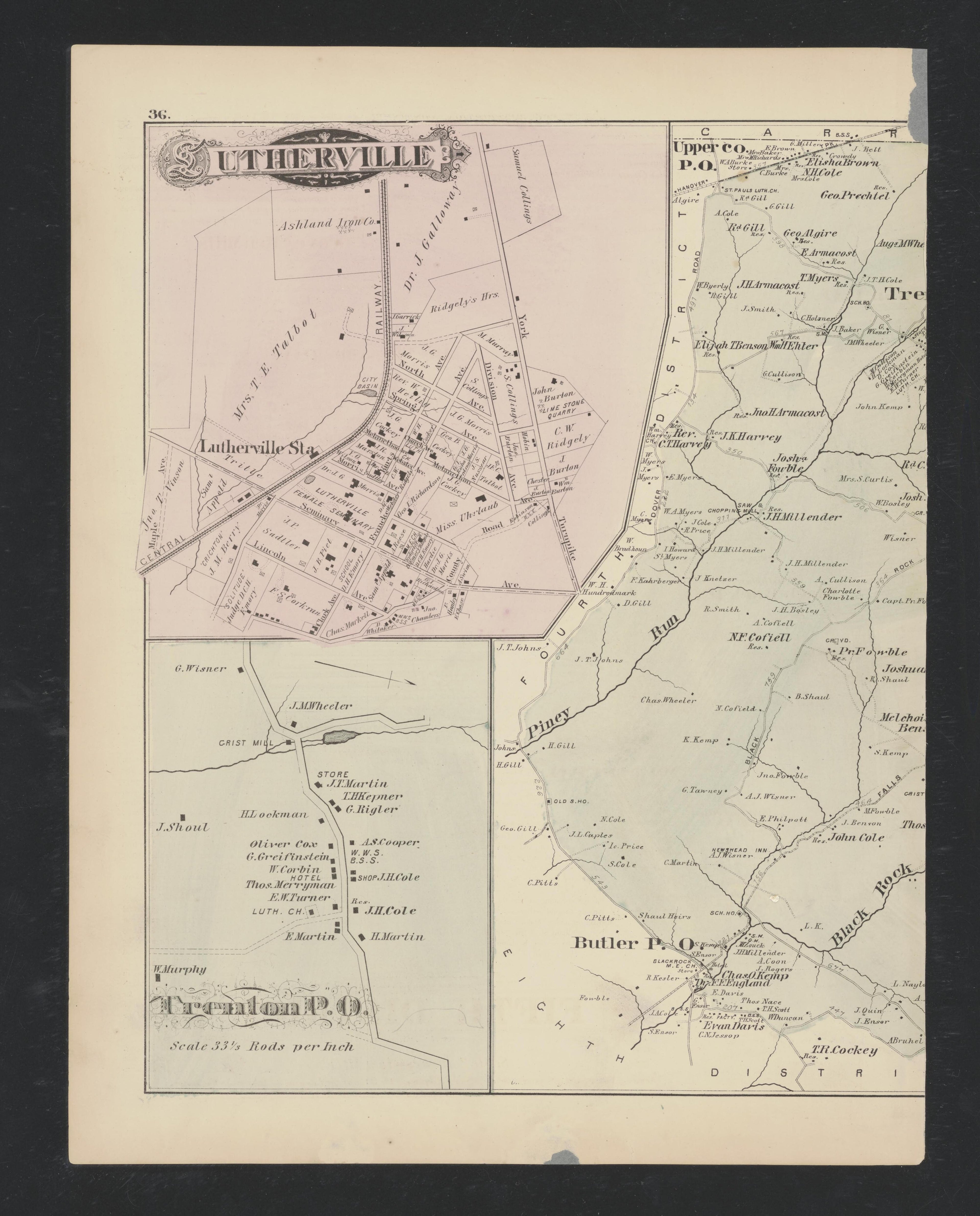 Image 24 of Atlas of Baltimore County, Maryland from Atlas of Baltimore County, Maryland 1877 by Relic Map Company