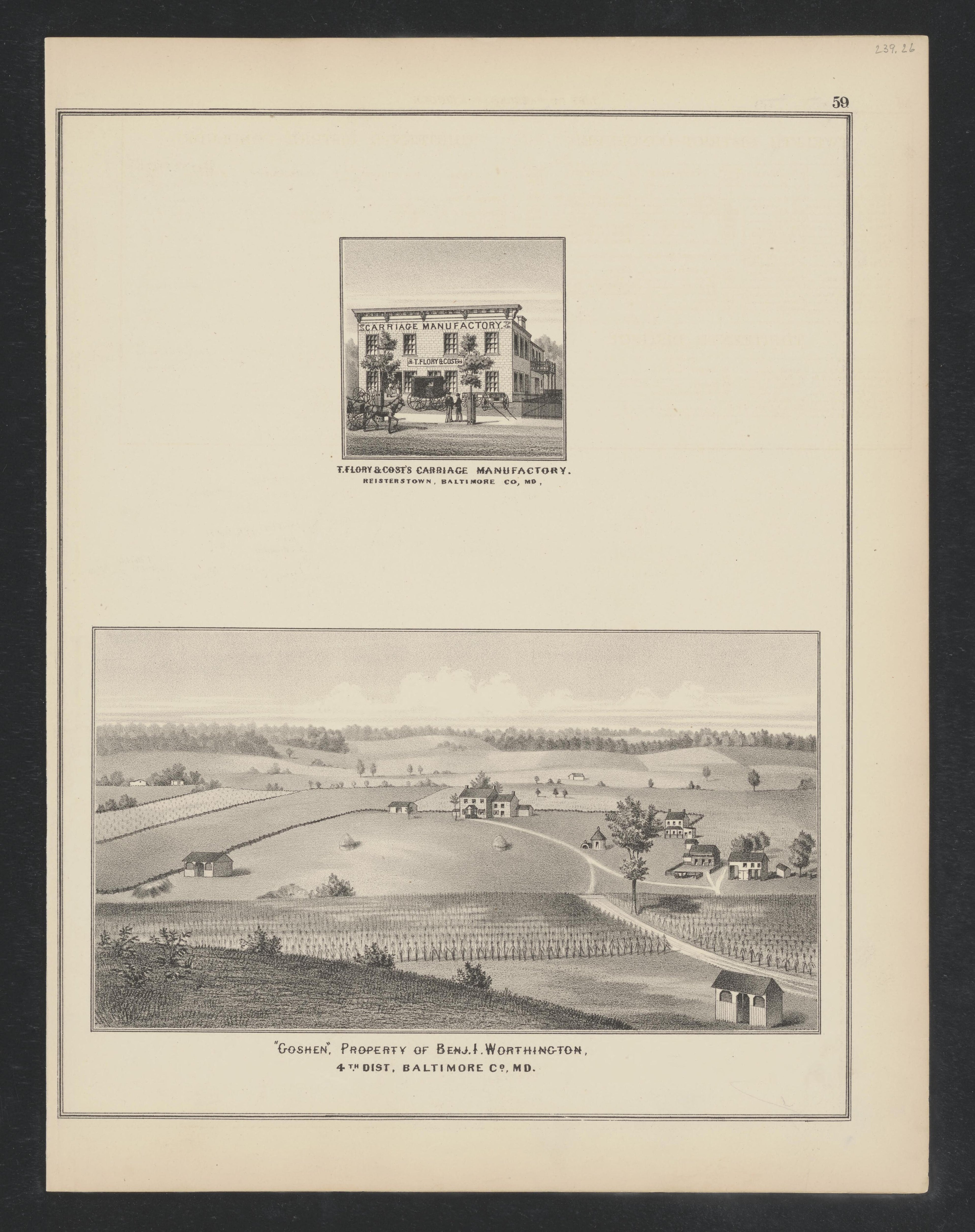 Image 47 of Atlas of Baltimore County, Maryland from Atlas of Baltimore County, Maryland 1877 by Relic Map Company