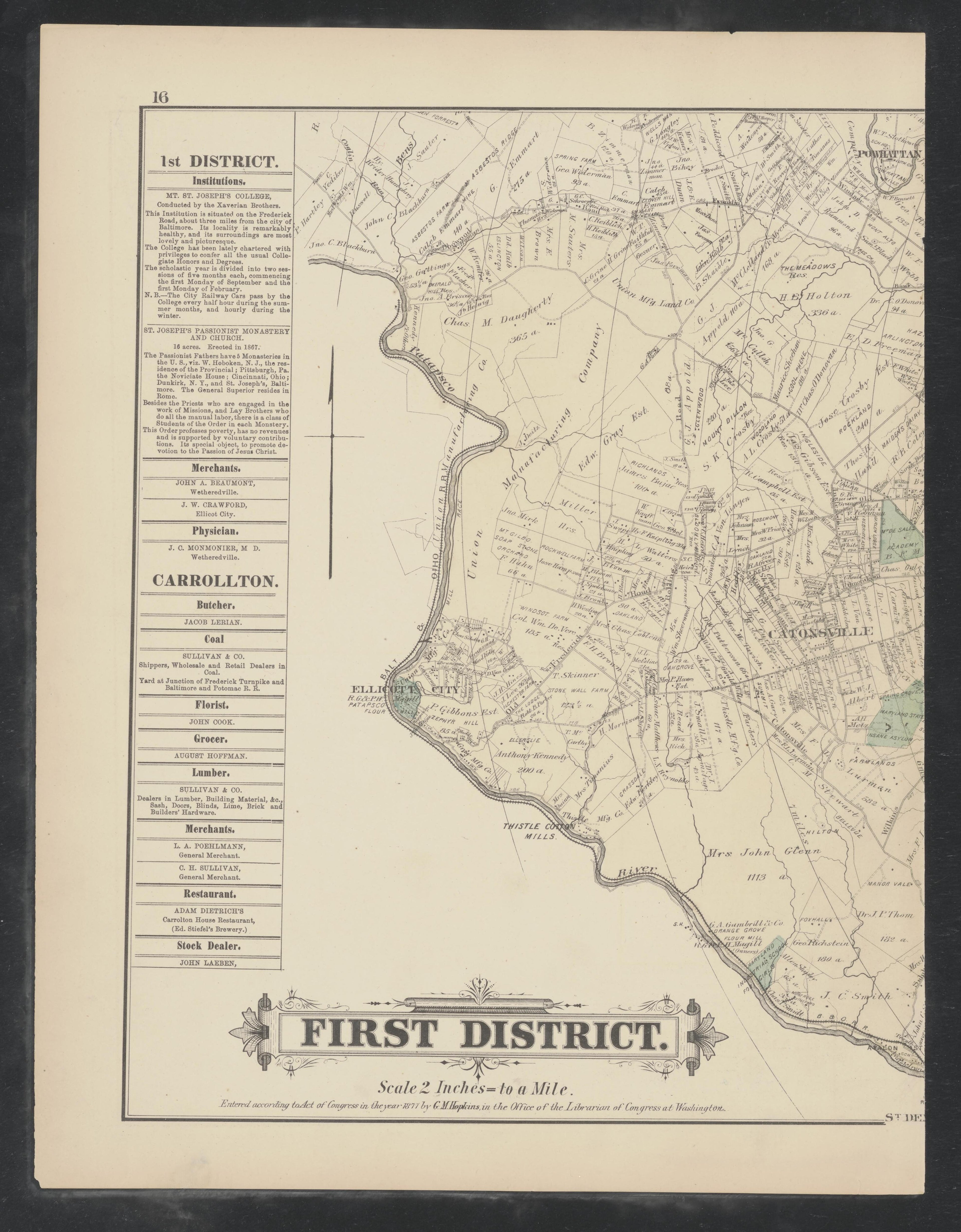 Image 6 of Atlas of Baltimore County, Maryland from Atlas of Baltimore County, Maryland 1877 by Relic Map Company