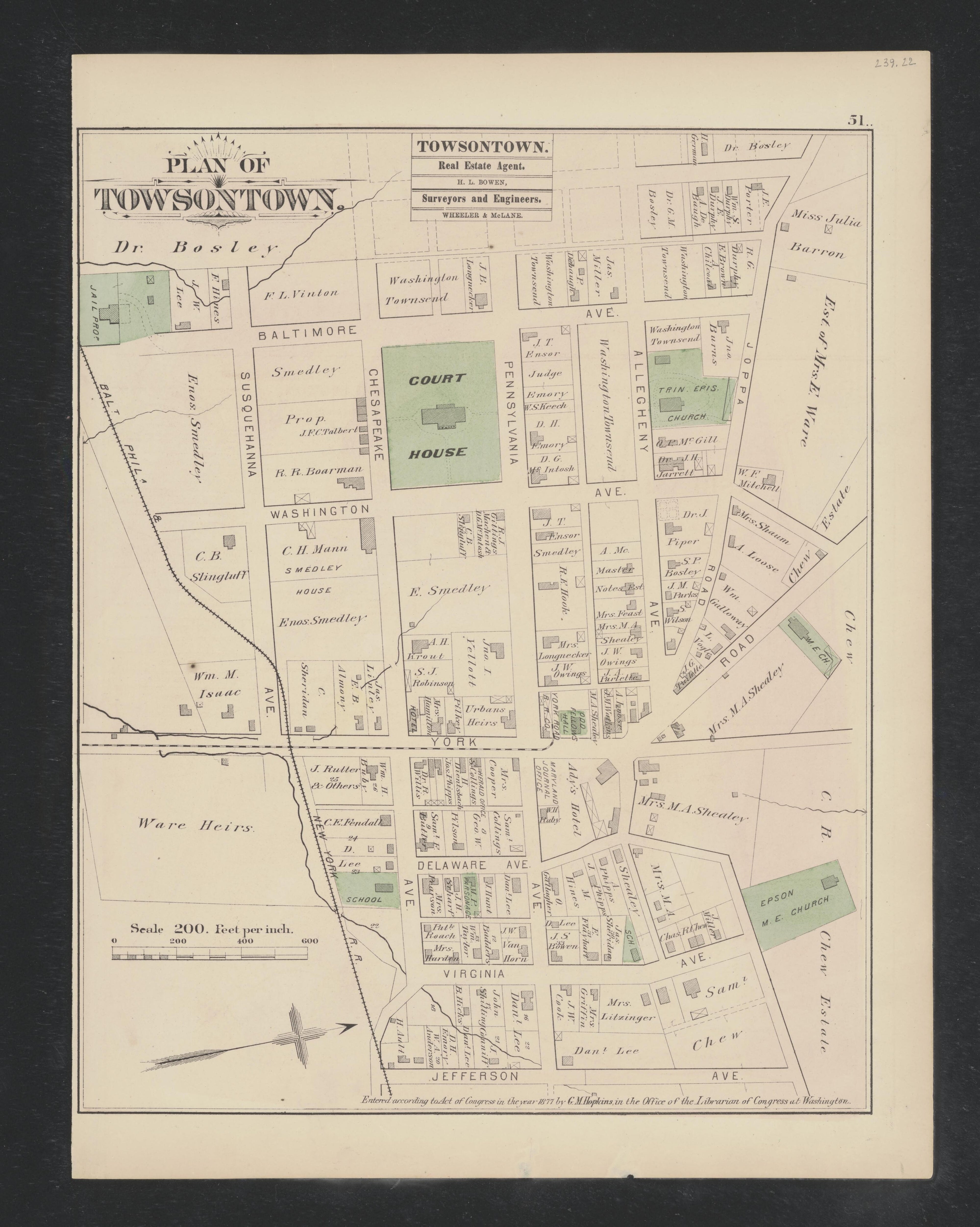 Image 39 of Atlas of Baltimore County, Maryland from Atlas of Baltimore County, Maryland 1877 by Relic Map Company