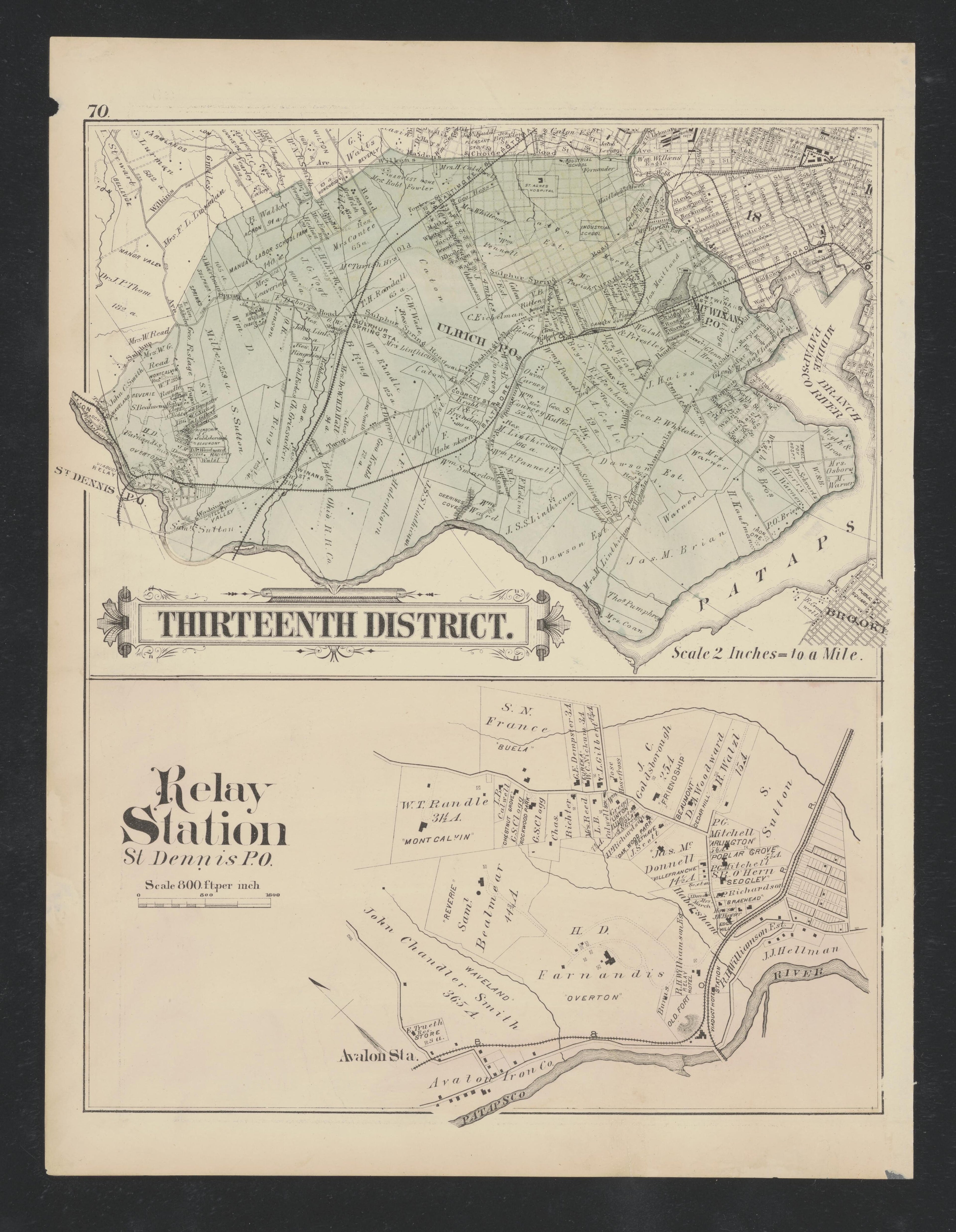 Image 58 of Atlas of Baltimore County, Maryland from Atlas of Baltimore County, Maryland 1877 by Relic Map Company