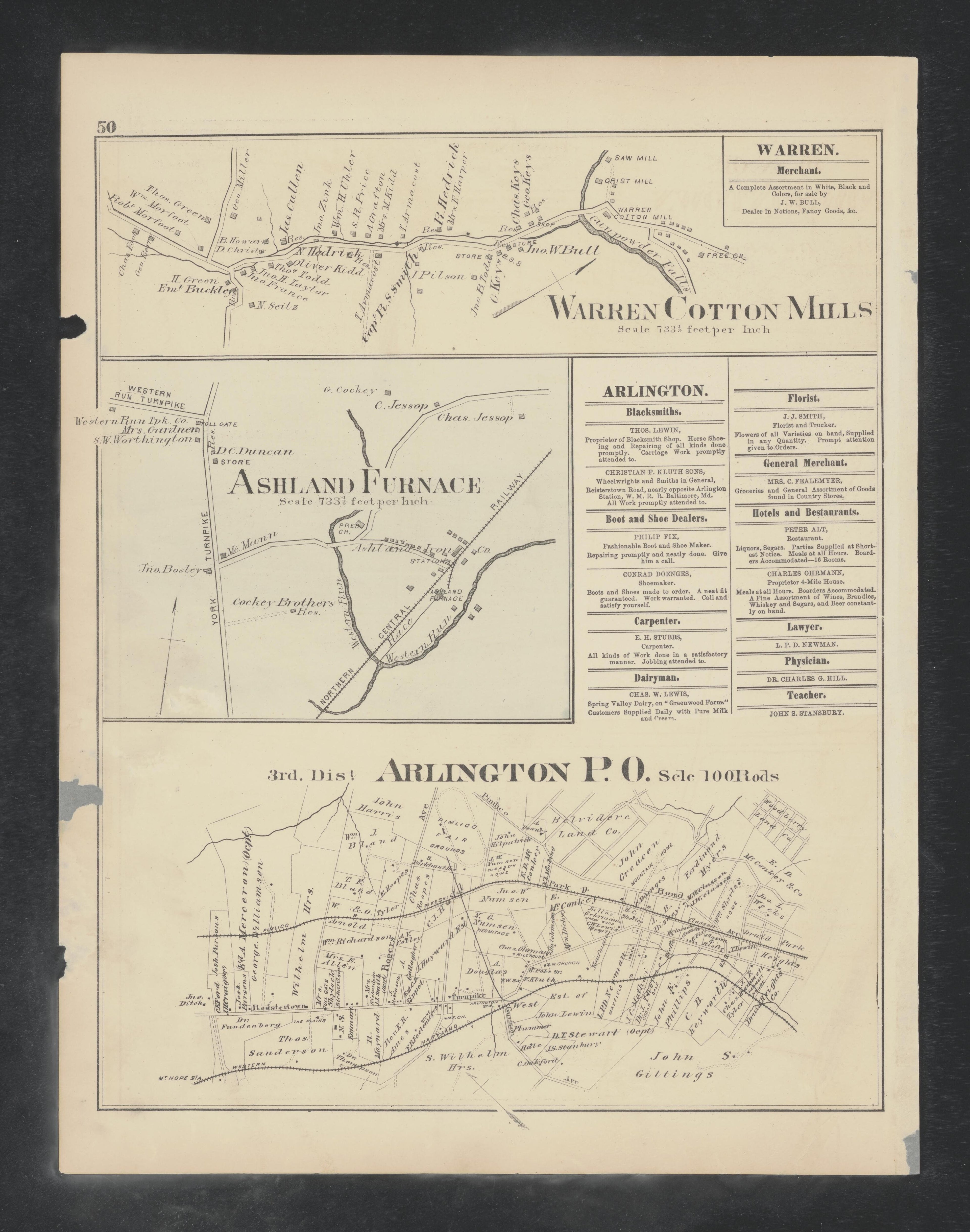 Image 38 of Atlas of Baltimore County, Maryland from Atlas of Baltimore County, Maryland 1877 by Relic Map Company