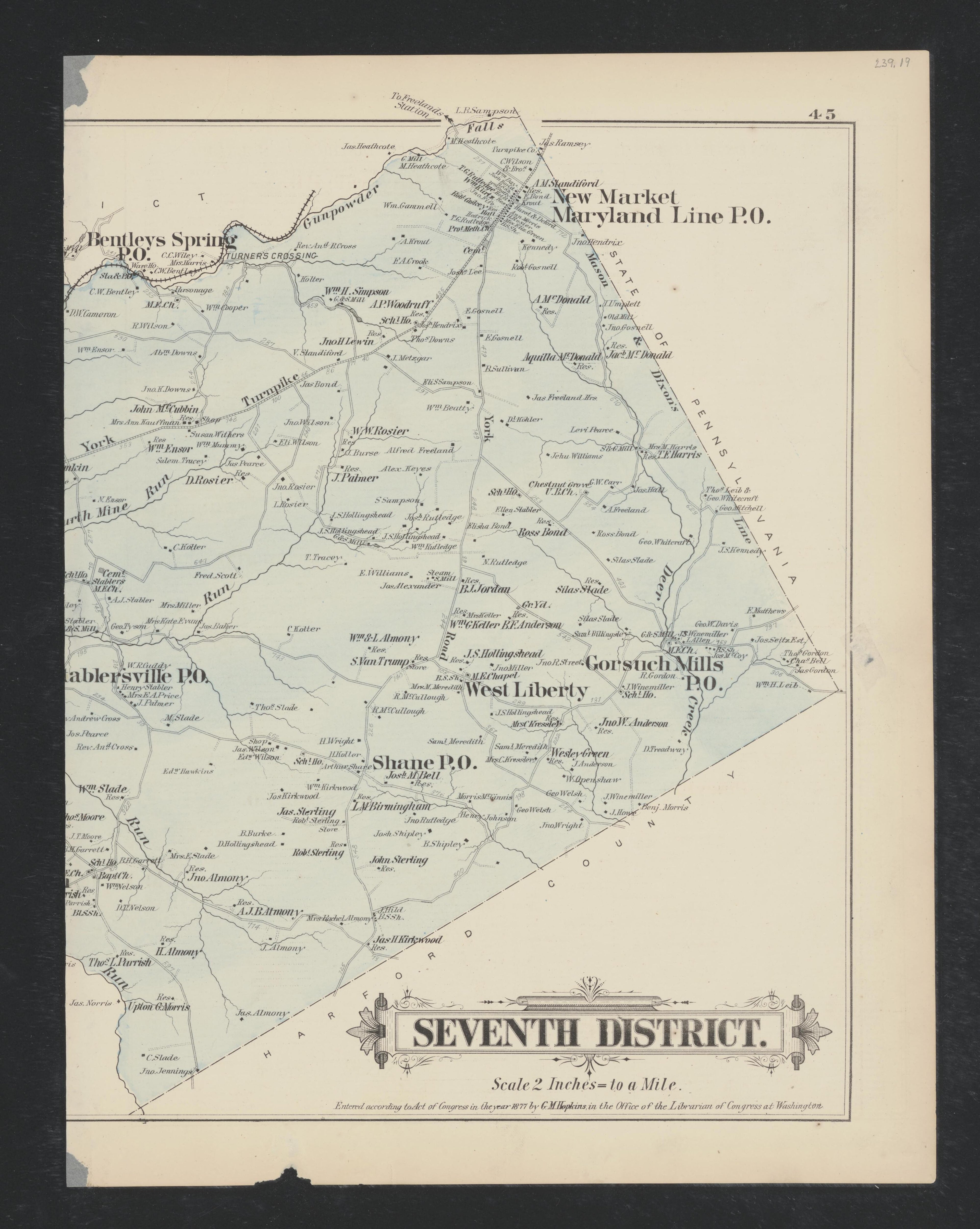 Image 33 of Atlas of Baltimore County, Maryland from Atlas of Baltimore County, Maryland 1877 by Relic Map Company