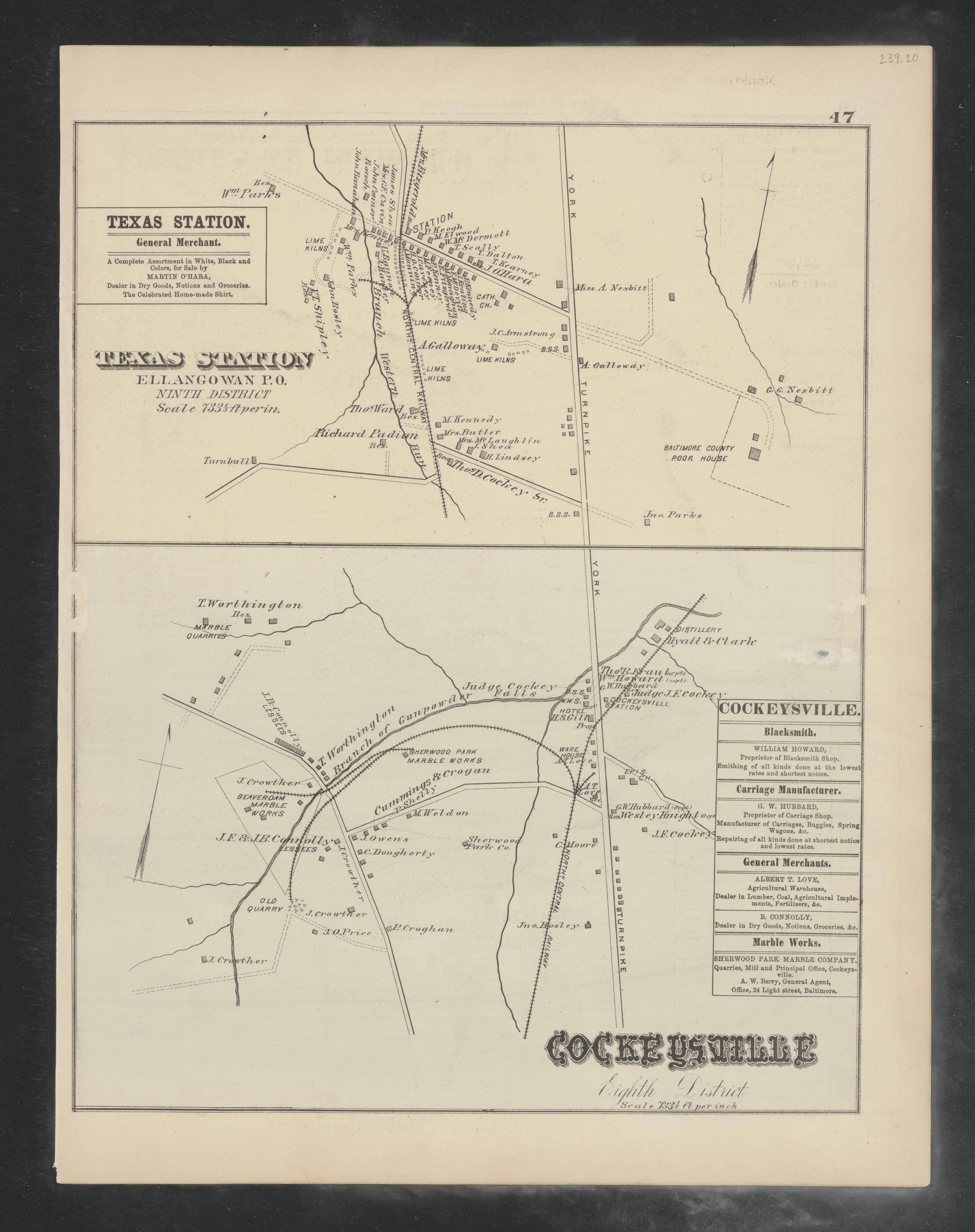 Image 35 of Atlas of Baltimore County, Maryland from Atlas of Baltimore County, Maryland 1877 by Relic Map Company