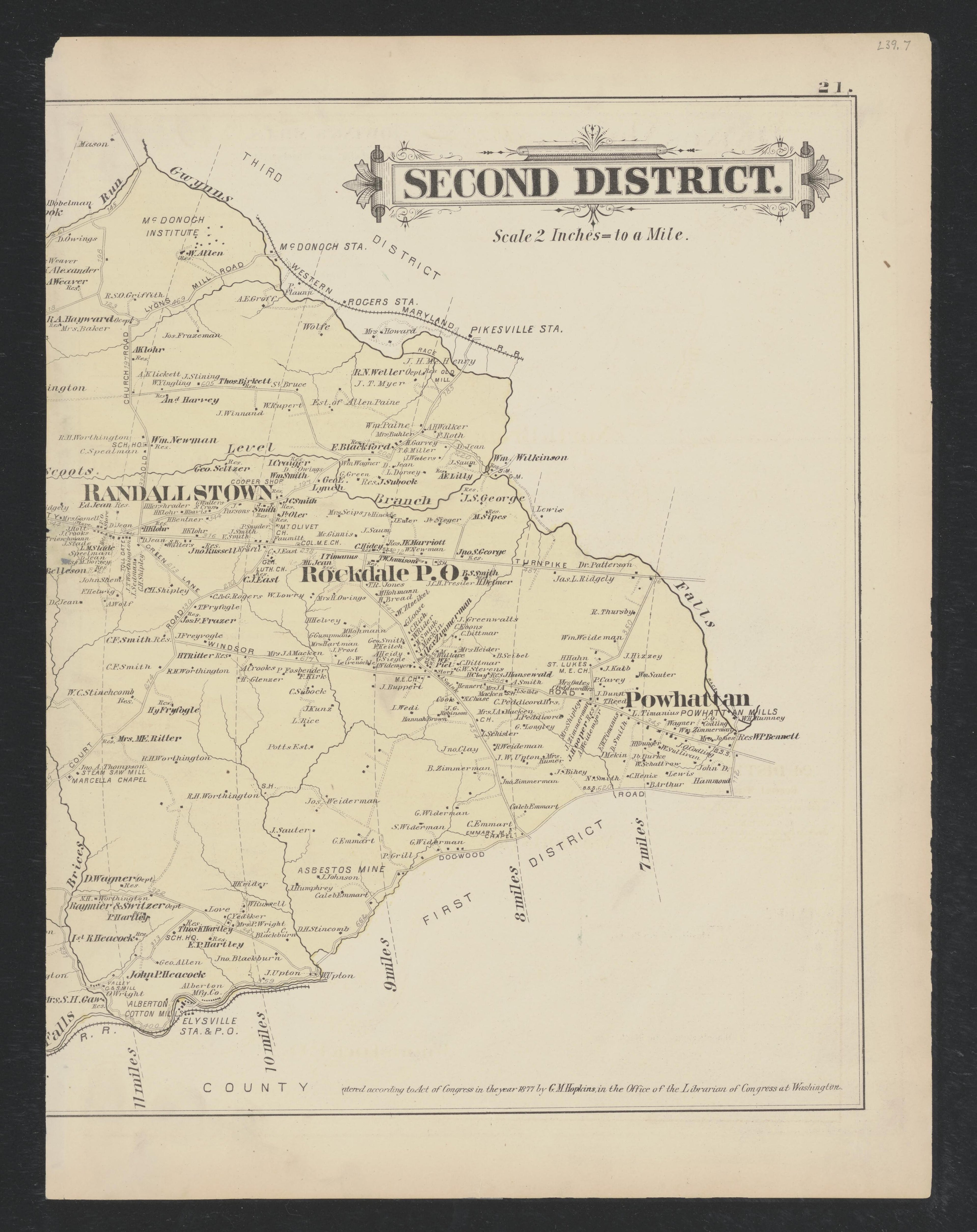 Image 11 of Atlas of Baltimore County, Maryland from Atlas of Baltimore County, Maryland 1877 by Relic Map Company