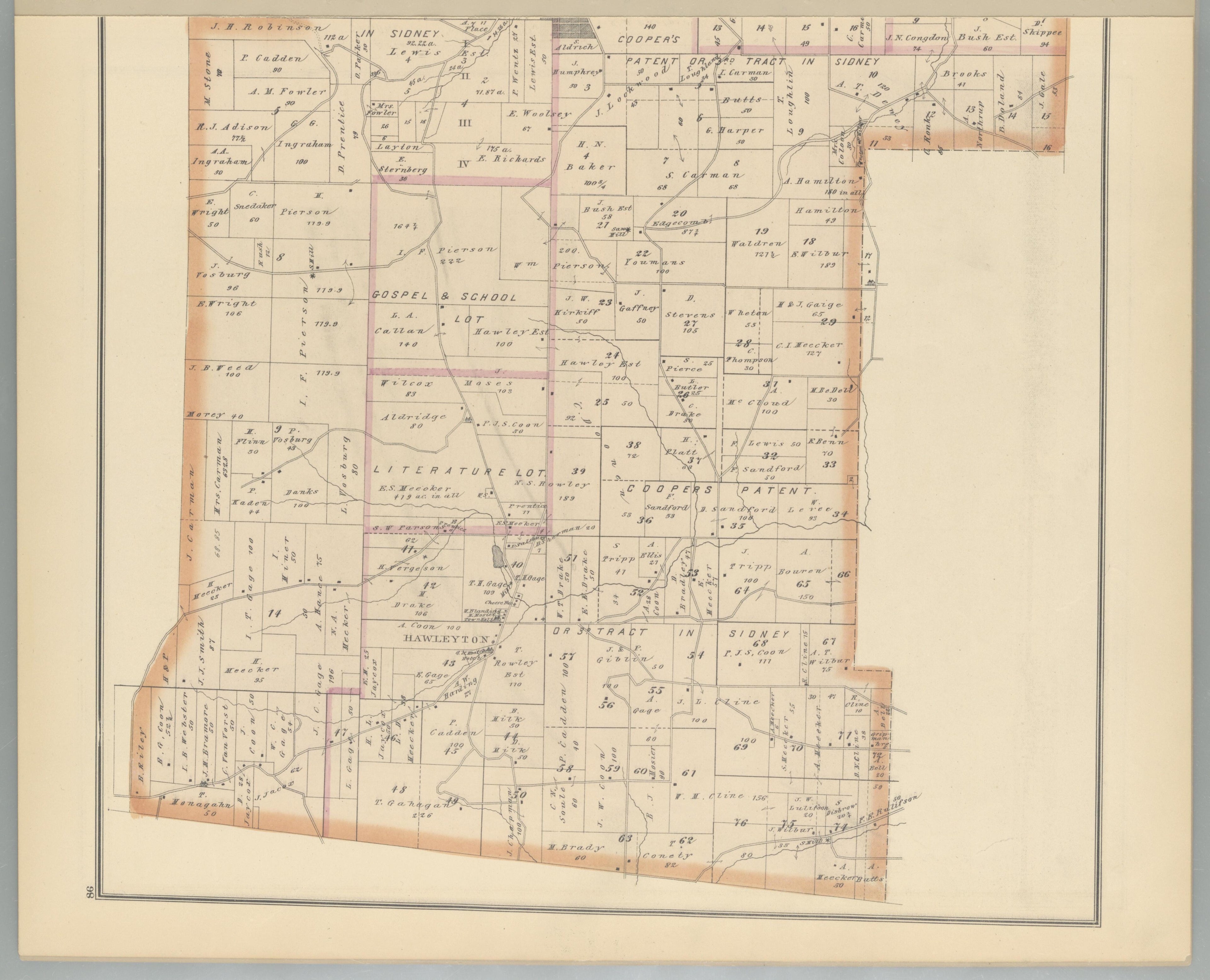 Image 82 of Combination Atlas Map of Broome County, New York from Combination Atlas Map of Broome County, New York 1876 by Relic Map Company