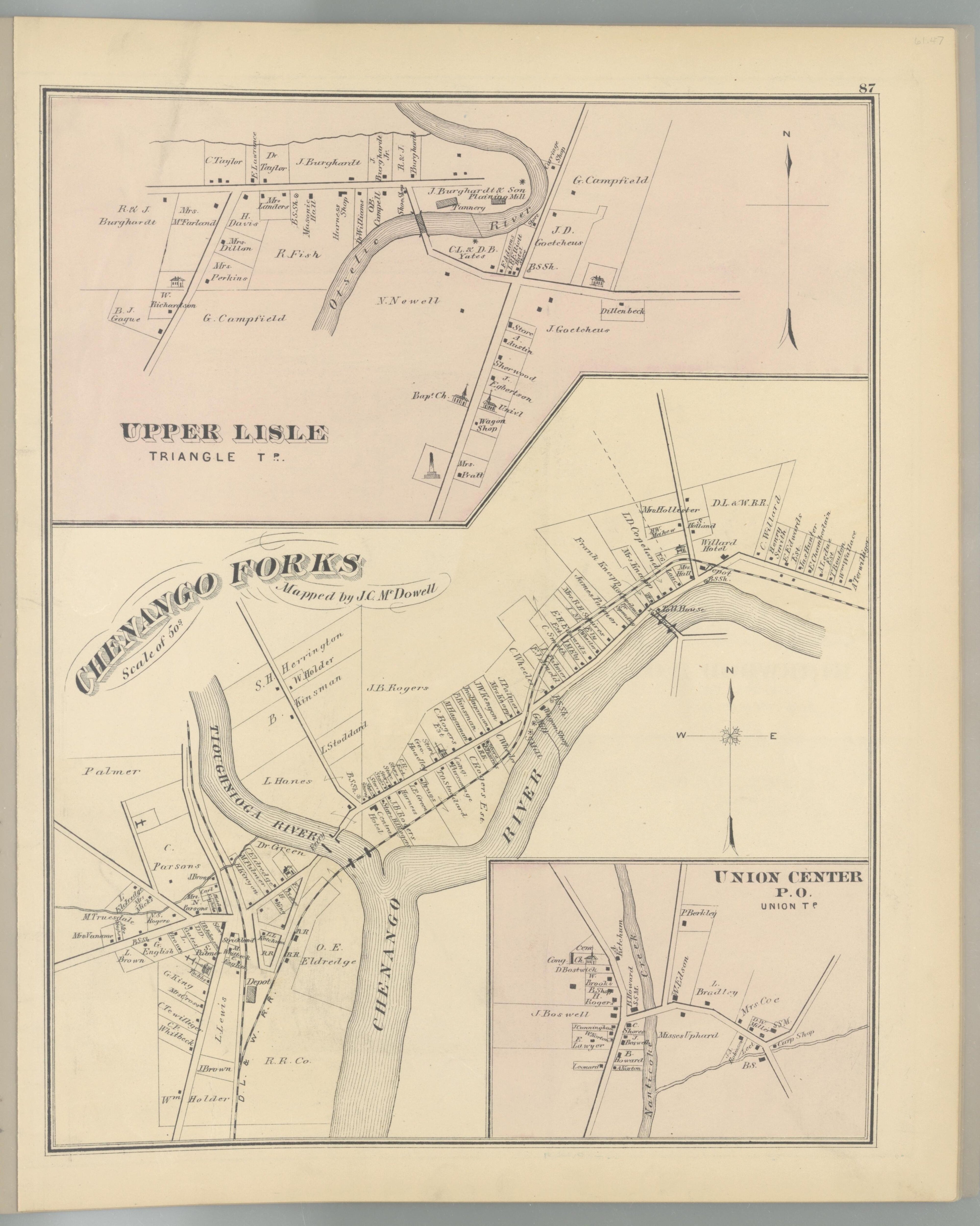 Image 84 of Combination Atlas Map of Broome County, New York from Combination Atlas Map of Broome County, New York 1876 by Relic Map Company