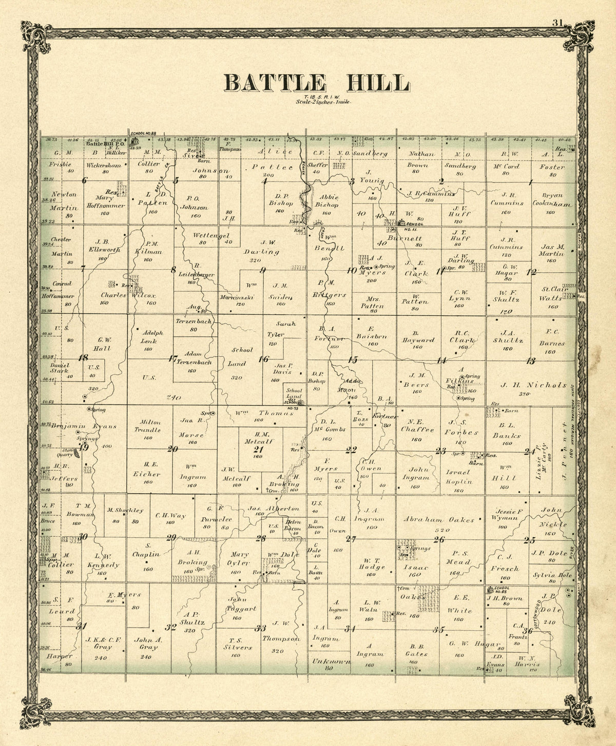 Battle Hill from Edwards&