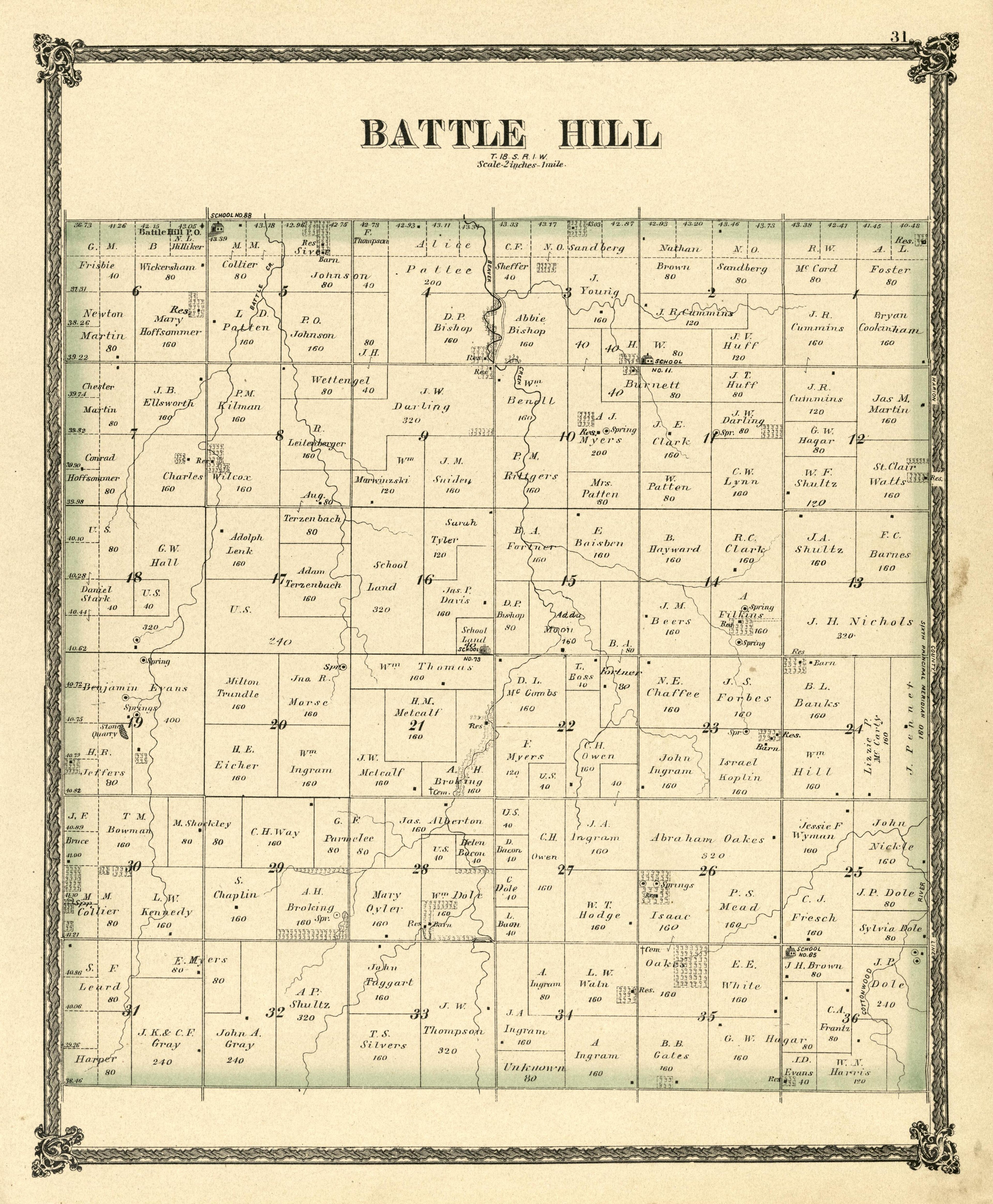 Battle Hill from Edwards&