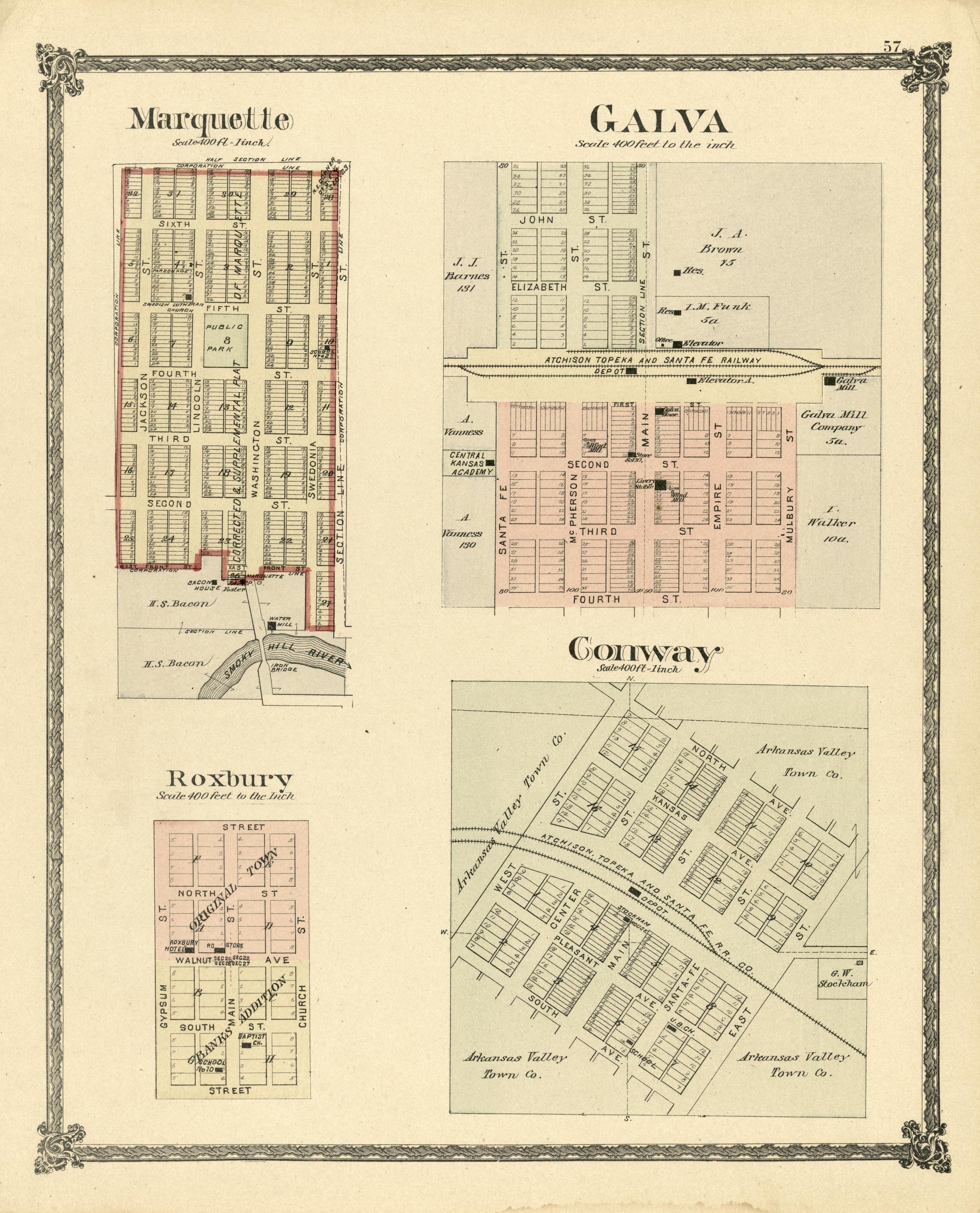 Marquette; Galva; Roxbury; Conway from Edwards&