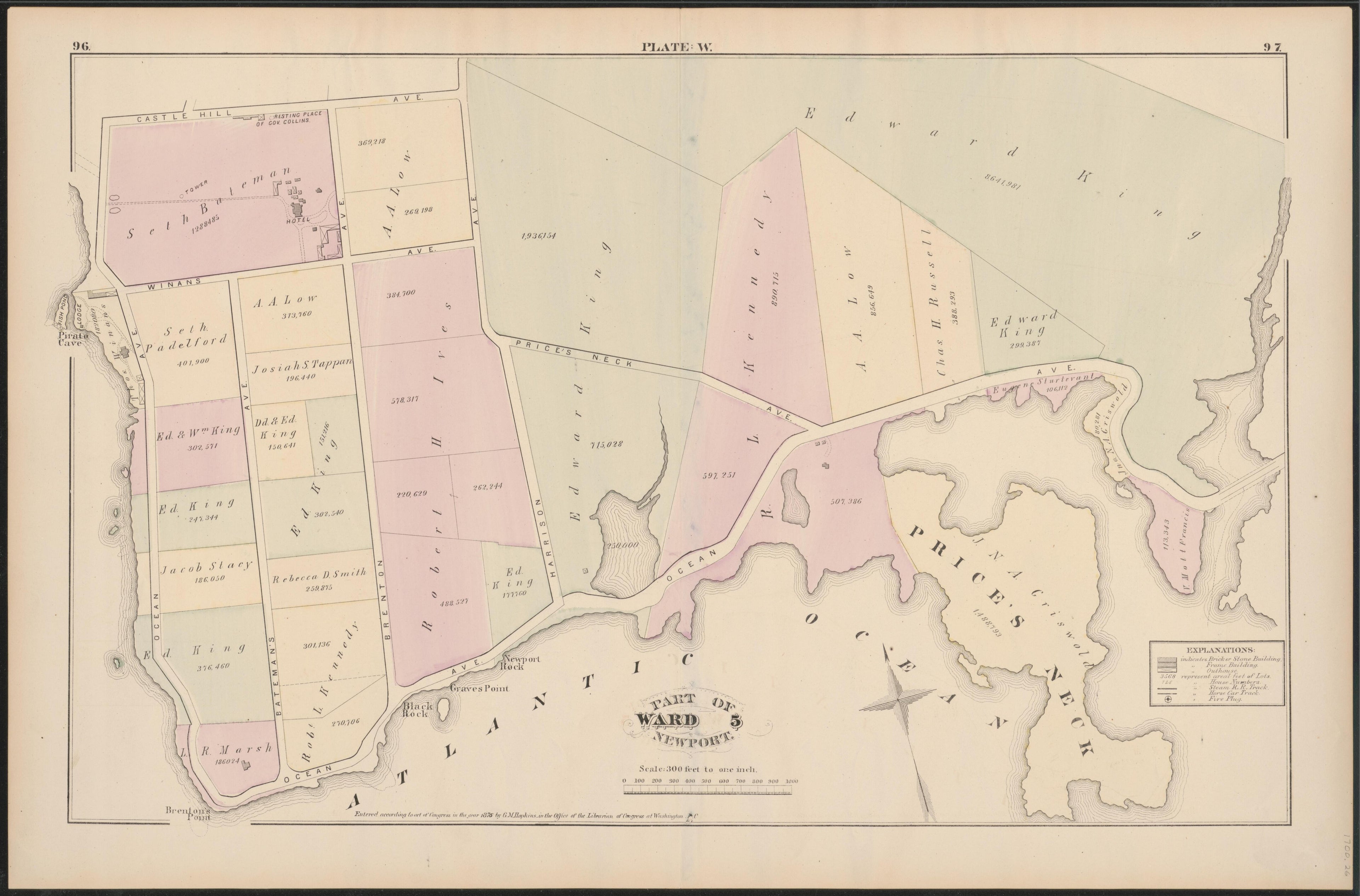 Image 26 of City Atlas of Newport, Rhode Island (maps Only) from City Atlas of Newport, Rhode Island 1876 by Relic Map Company