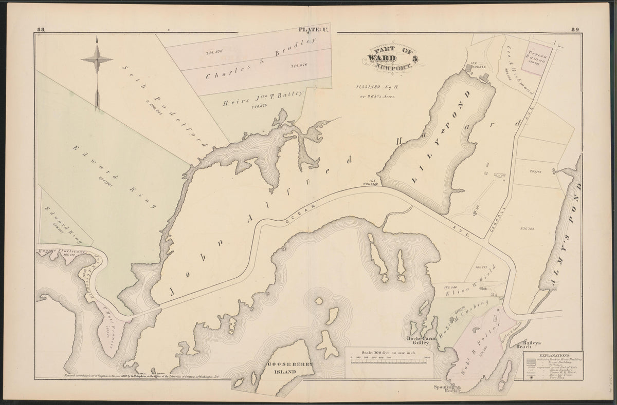 Image 24 of City Atlas of Newport, Rhode Island (maps Only) from City Atlas of Newport, Rhode Island 1876 by Relic Map Company
