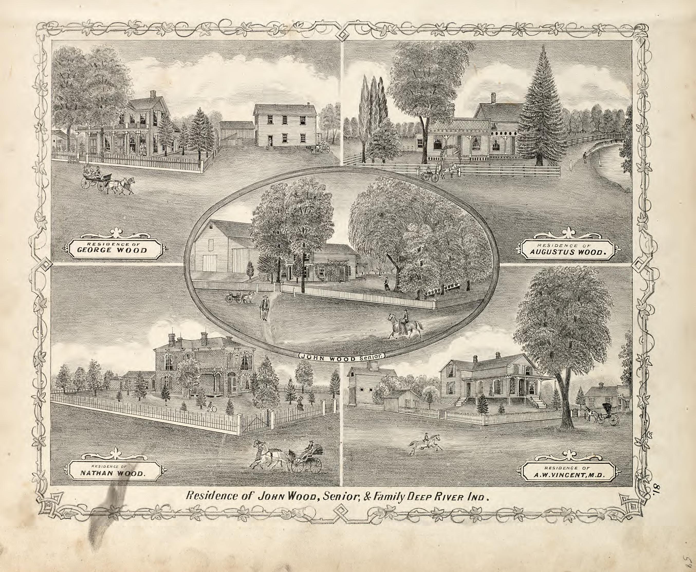 View from Illustrated Historical Atlas of Porter County, Indiana 1876 by Relic Map Company
