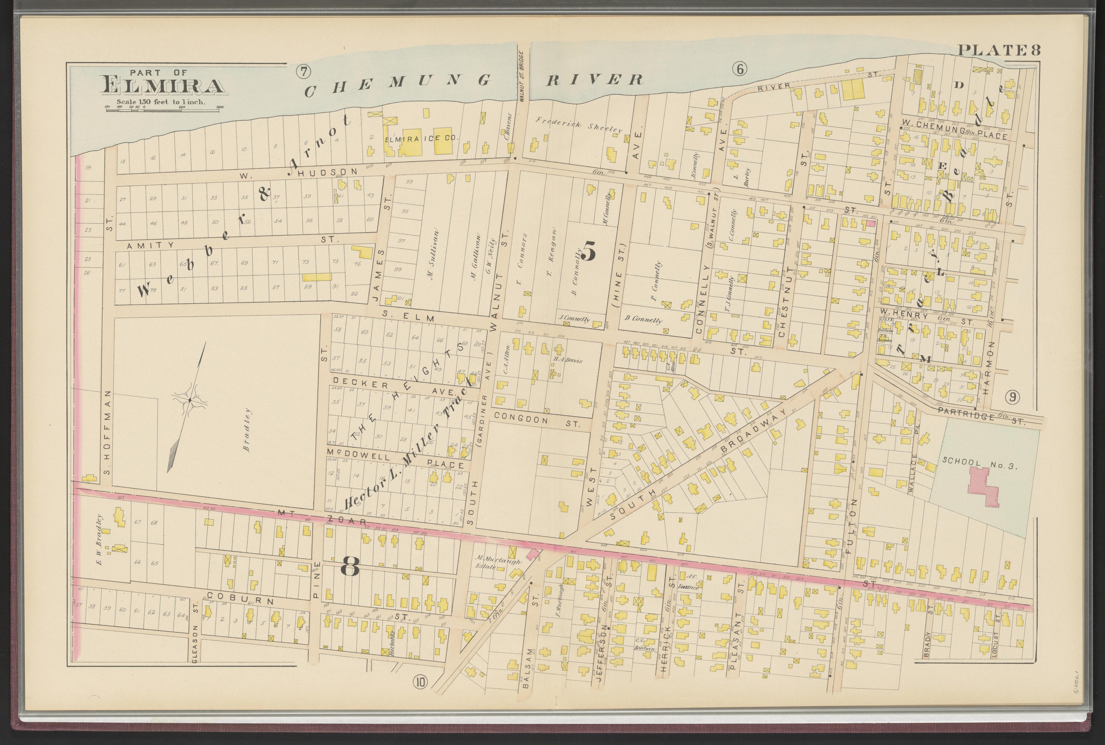 Image 10 of Atlas of the City of Elmira, New York from Atlas of the City of Elmira, New York : from Official Records, Private Plans and Surveys, Under the Direction and Personal Supervision of 1896 by Relic Map Company