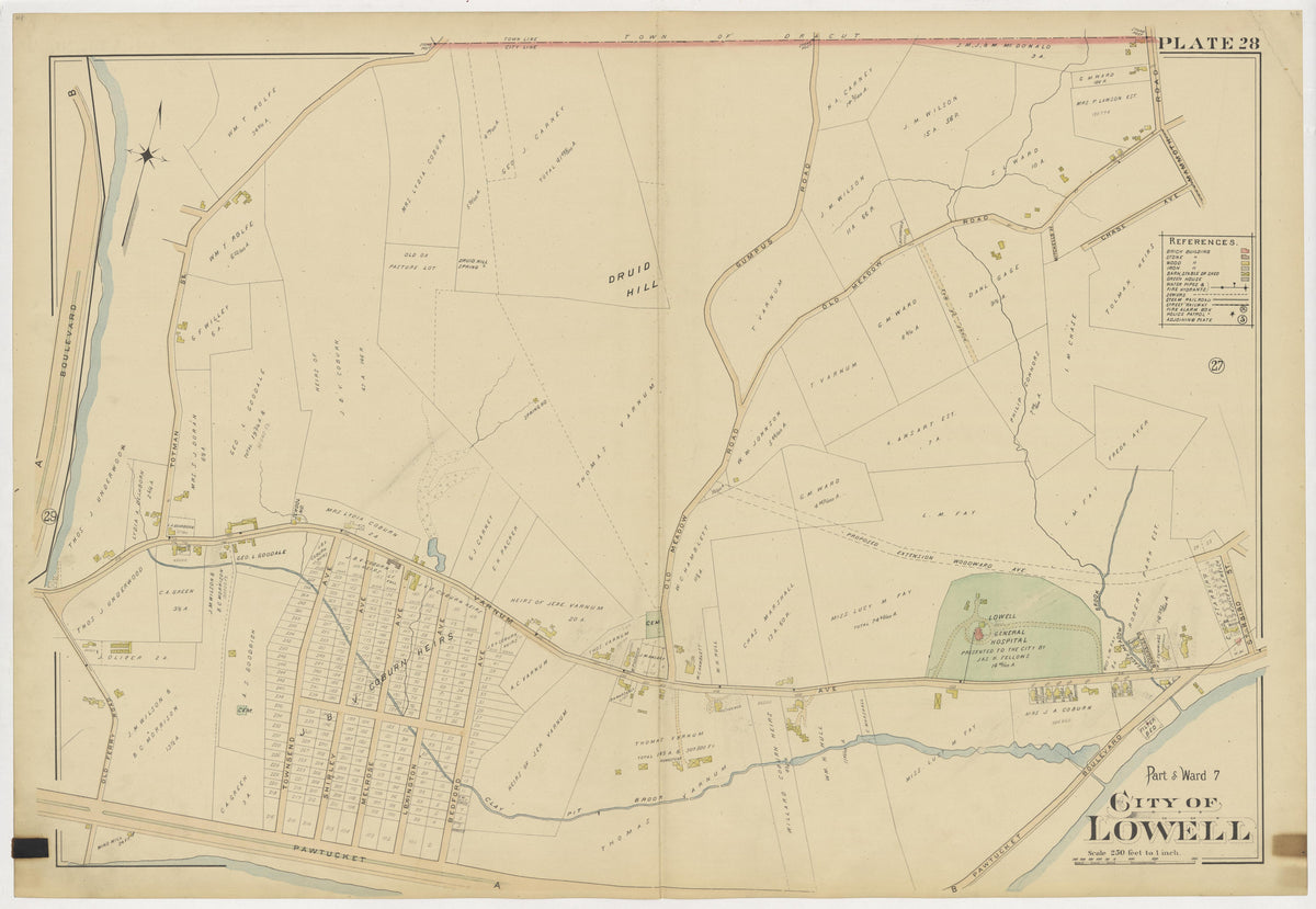 Image 32 of Atlas of the City of Lowell Massachusetts from Atlas of the City of Lowell Massachusetts 1896 by Relic Map Company