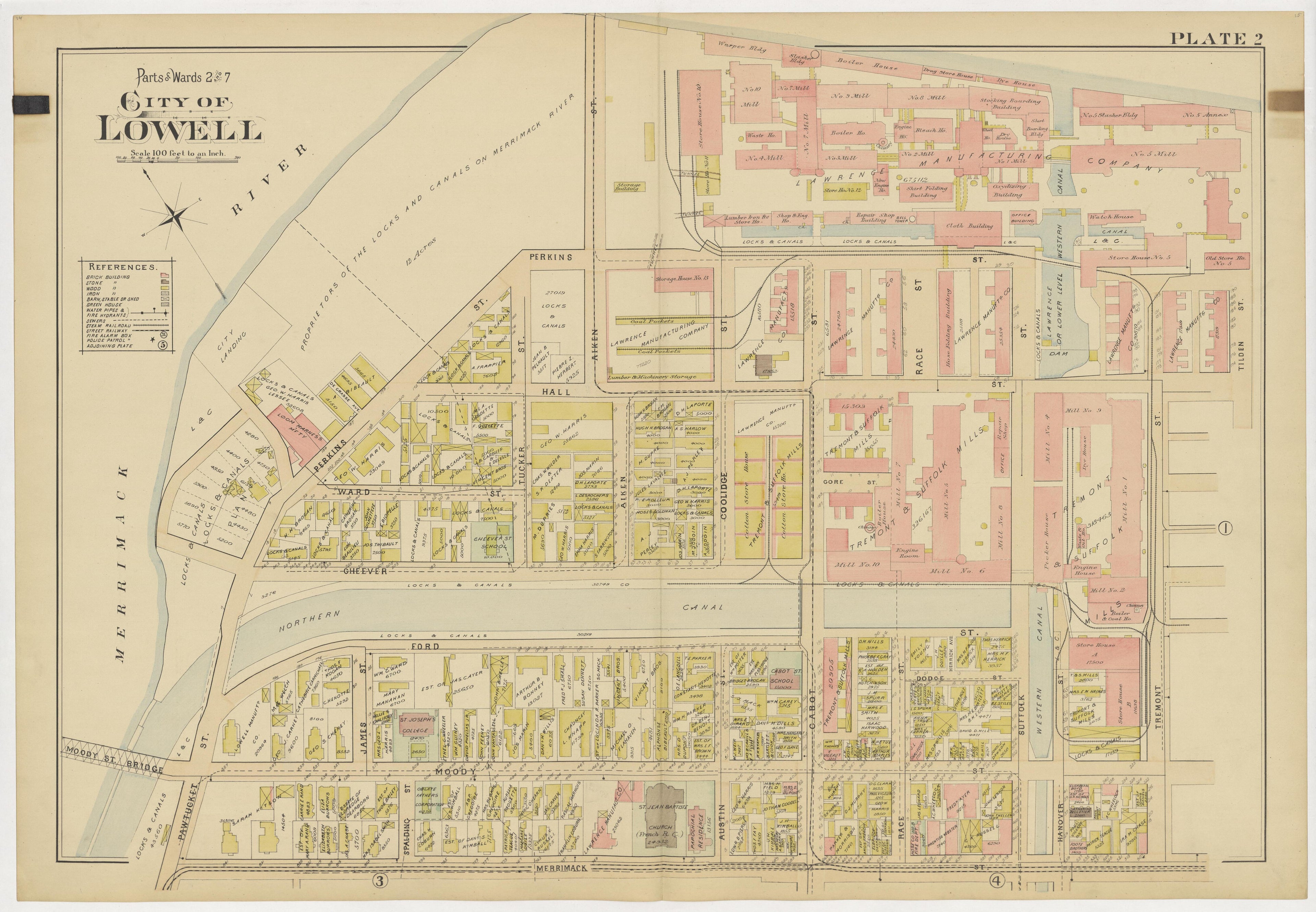 Image 6 of Atlas of the City of Lowell Massachusetts from Atlas of the City of Lowell Massachusetts 1896 by Relic Map Company