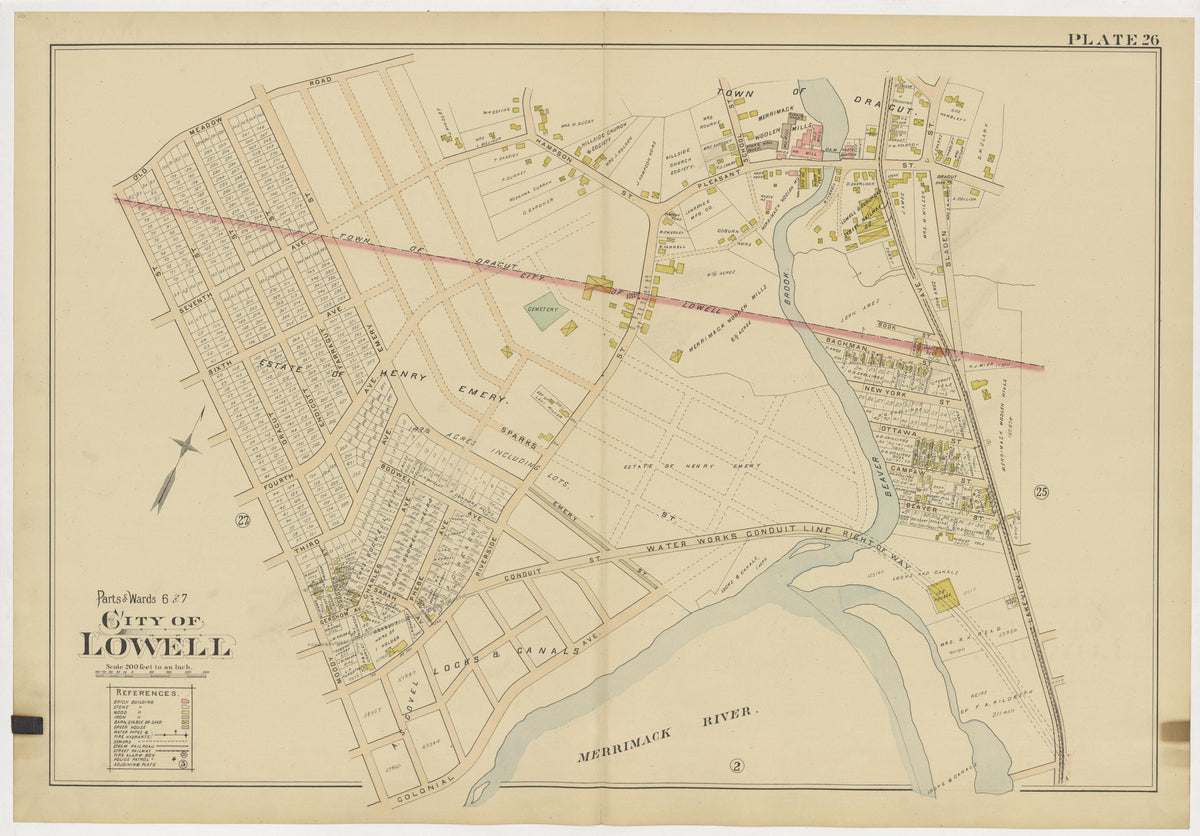 Image 30 of Atlas of the City of Lowell Massachusetts from Atlas of the City of Lowell Massachusetts 1896 by Relic Map Company