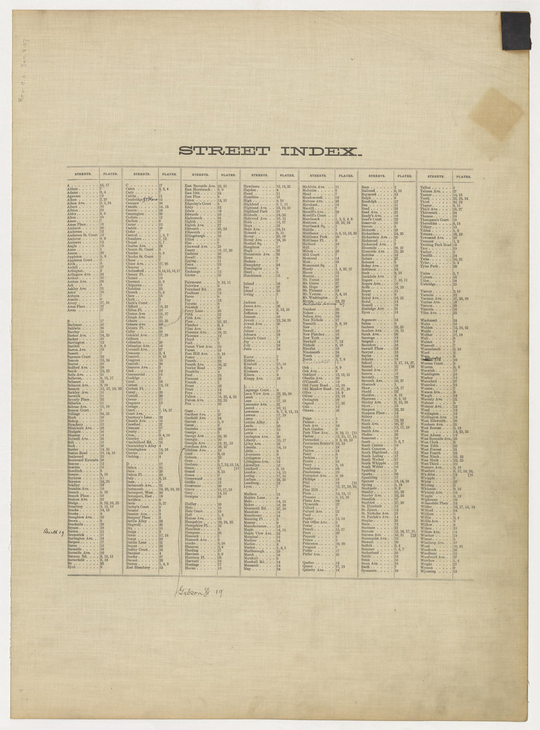This old map of Boston, Lowell, Massachusetts, was created by Richards Map Company in 1896