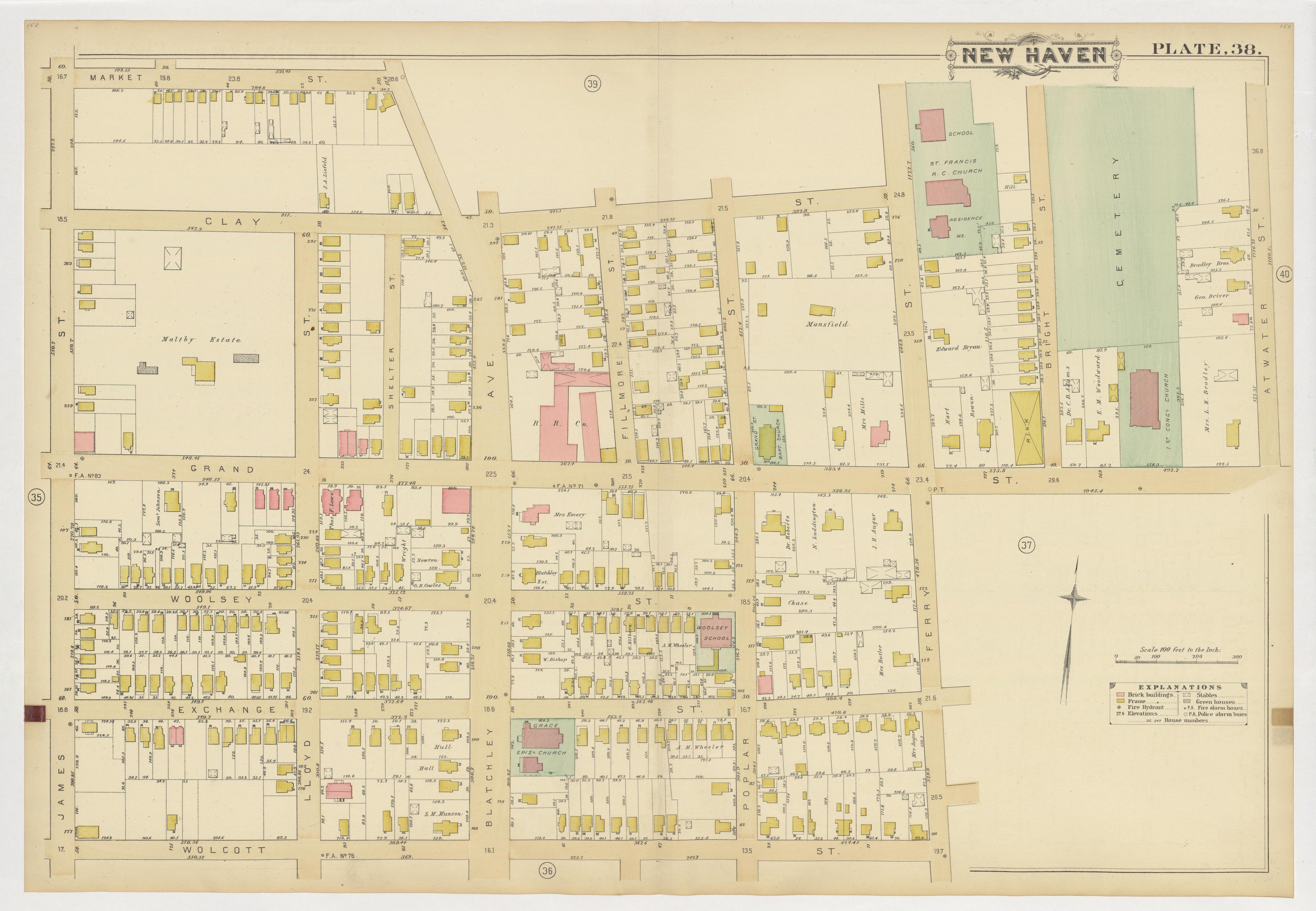 Image 42 of Atlas of City of New Haven, Connecticut... from Atlas of City of New Haven, Connecticut 1888 by Relic Map Company