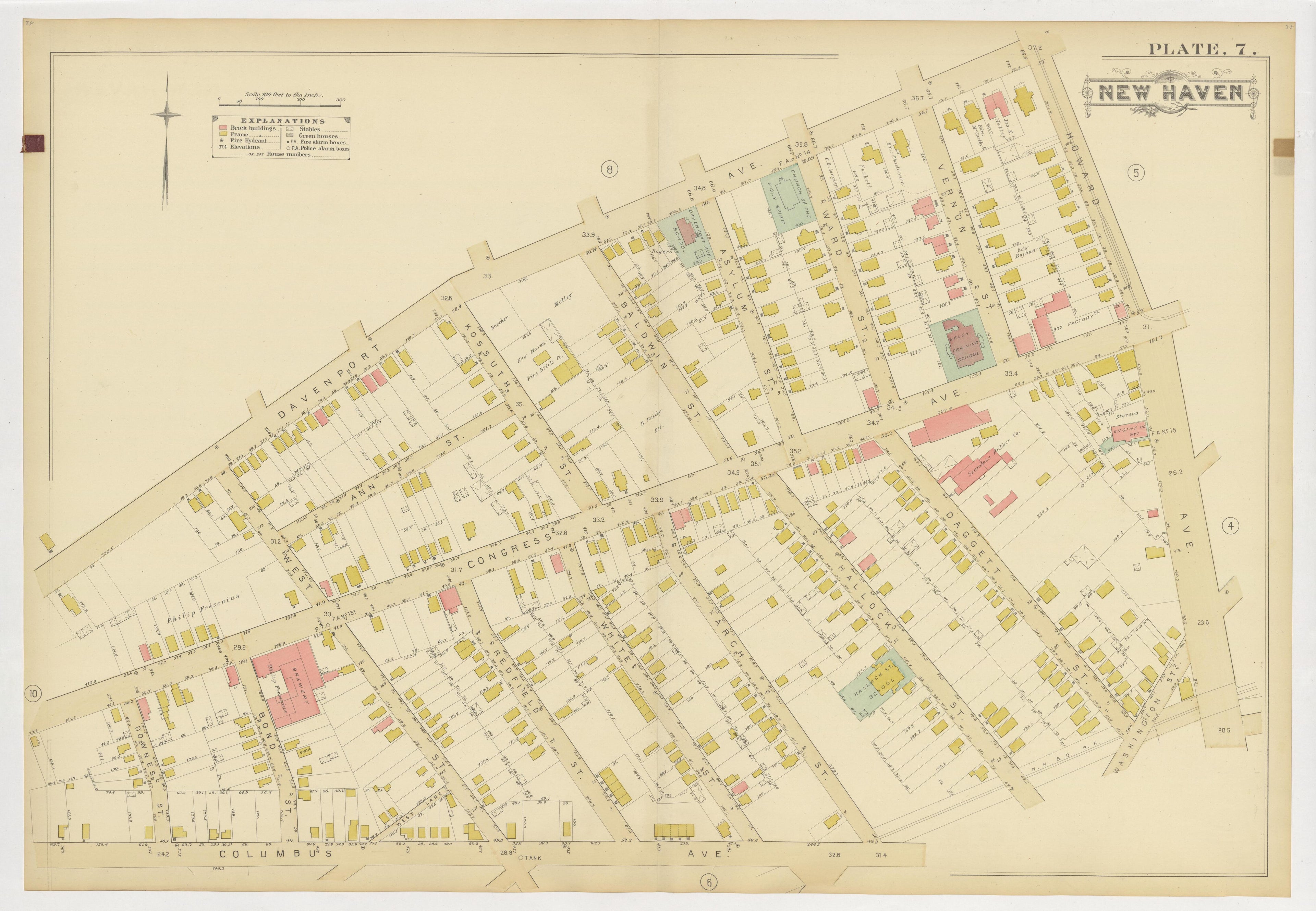 Image 11 of Atlas of City of New Haven, Connecticut... from Atlas of City of New Haven, Connecticut 1888 by Relic Map Company