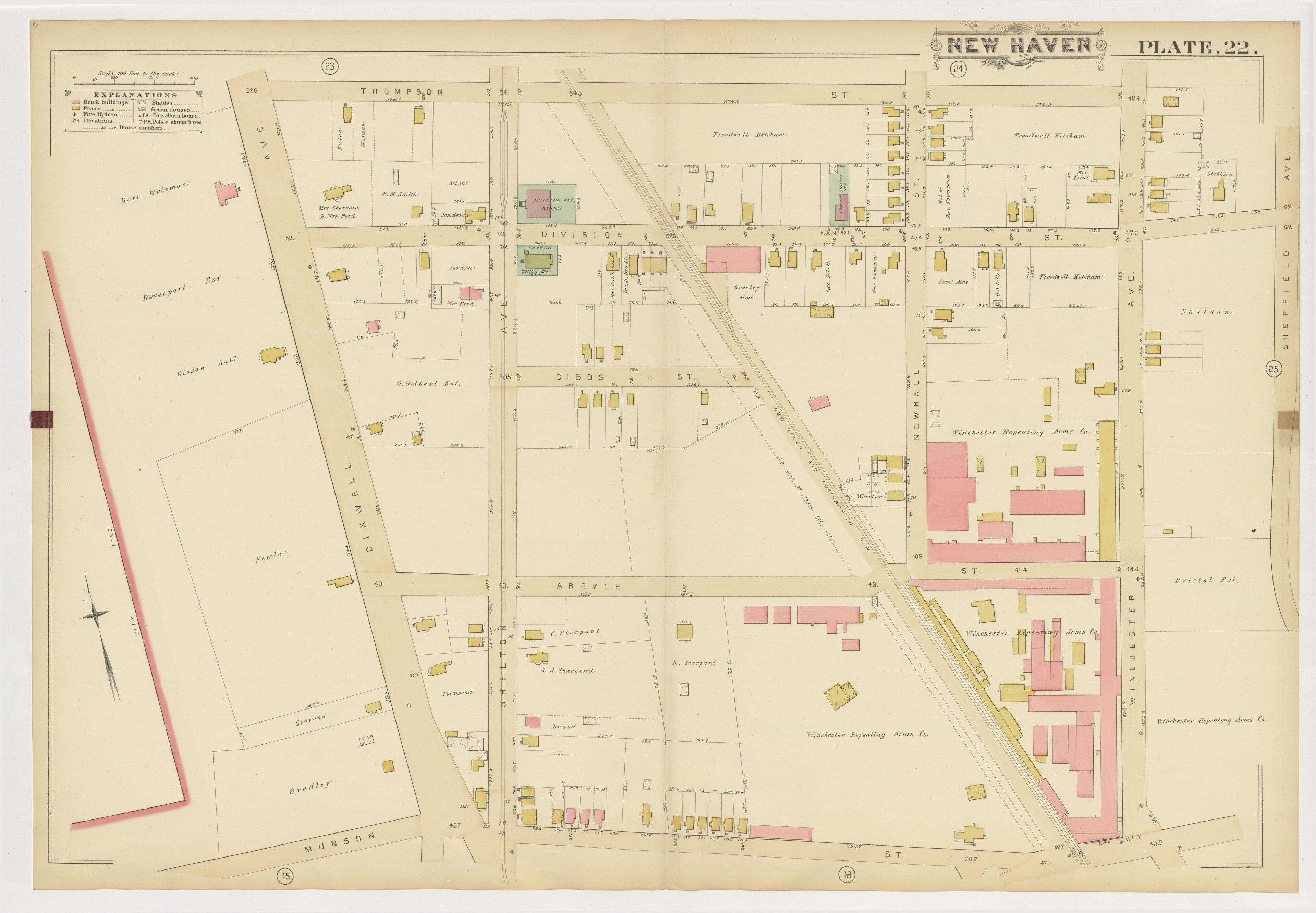 Image 26 of Atlas of City of New Haven, Connecticut... from Atlas of City of New Haven, Connecticut 1888 by Relic Map Company