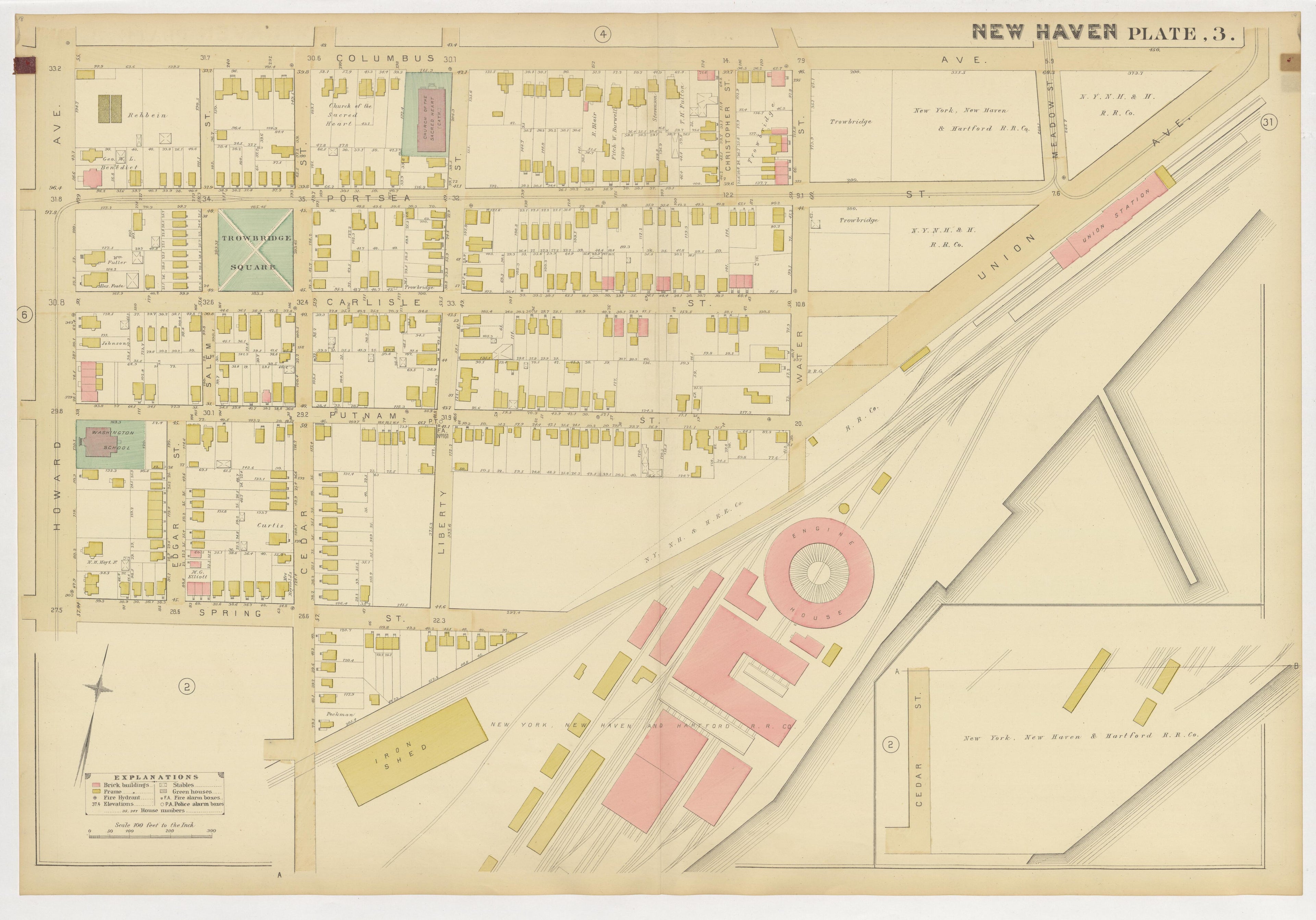Image 7 of Atlas of City of New Haven, Connecticut... from Atlas of City of New Haven, Connecticut 1888 by Relic Map Company