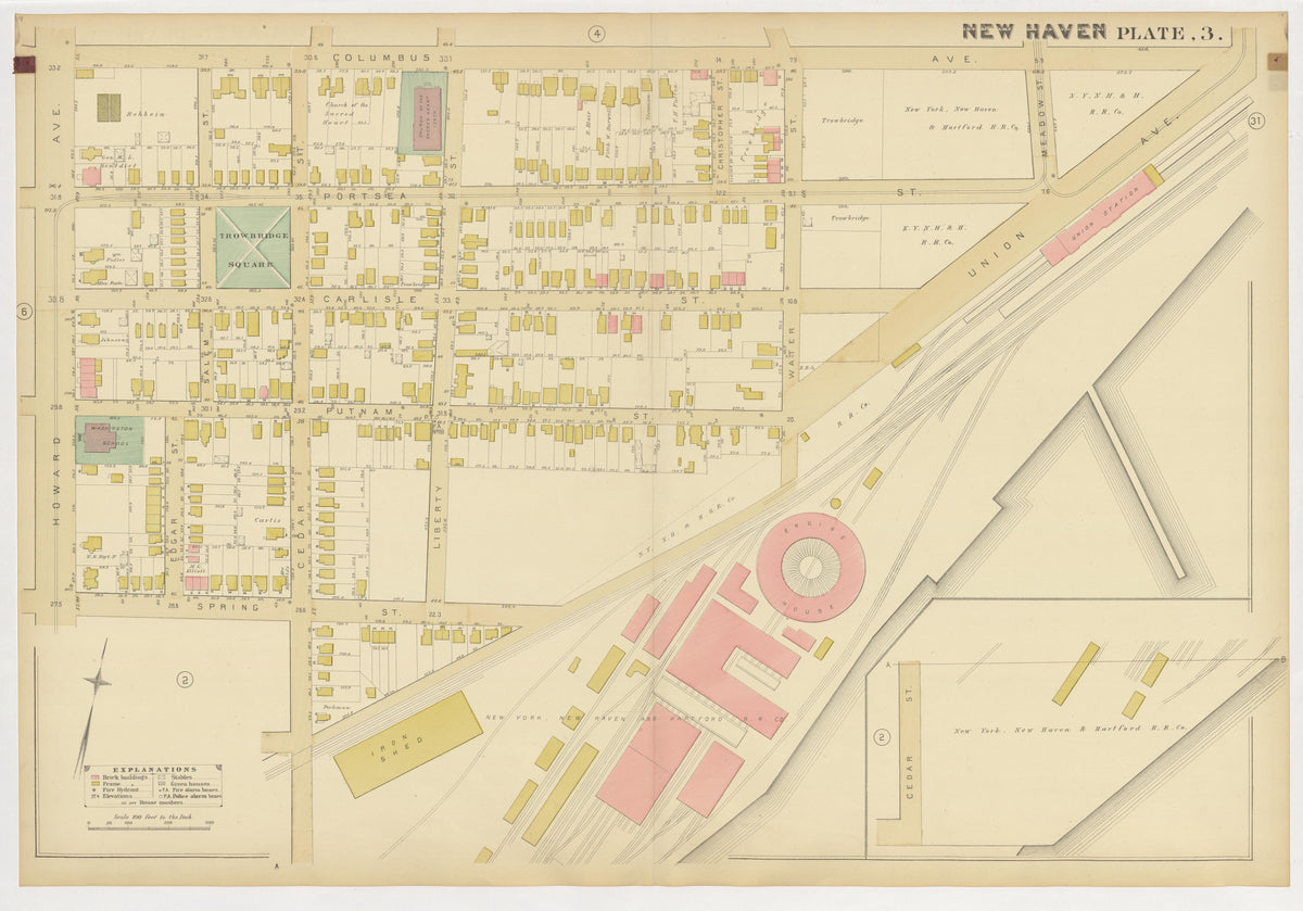 Image 7 of Atlas of City of New Haven, Connecticut... from Atlas of City of New Haven, Connecticut 1888 by Relic Map Company