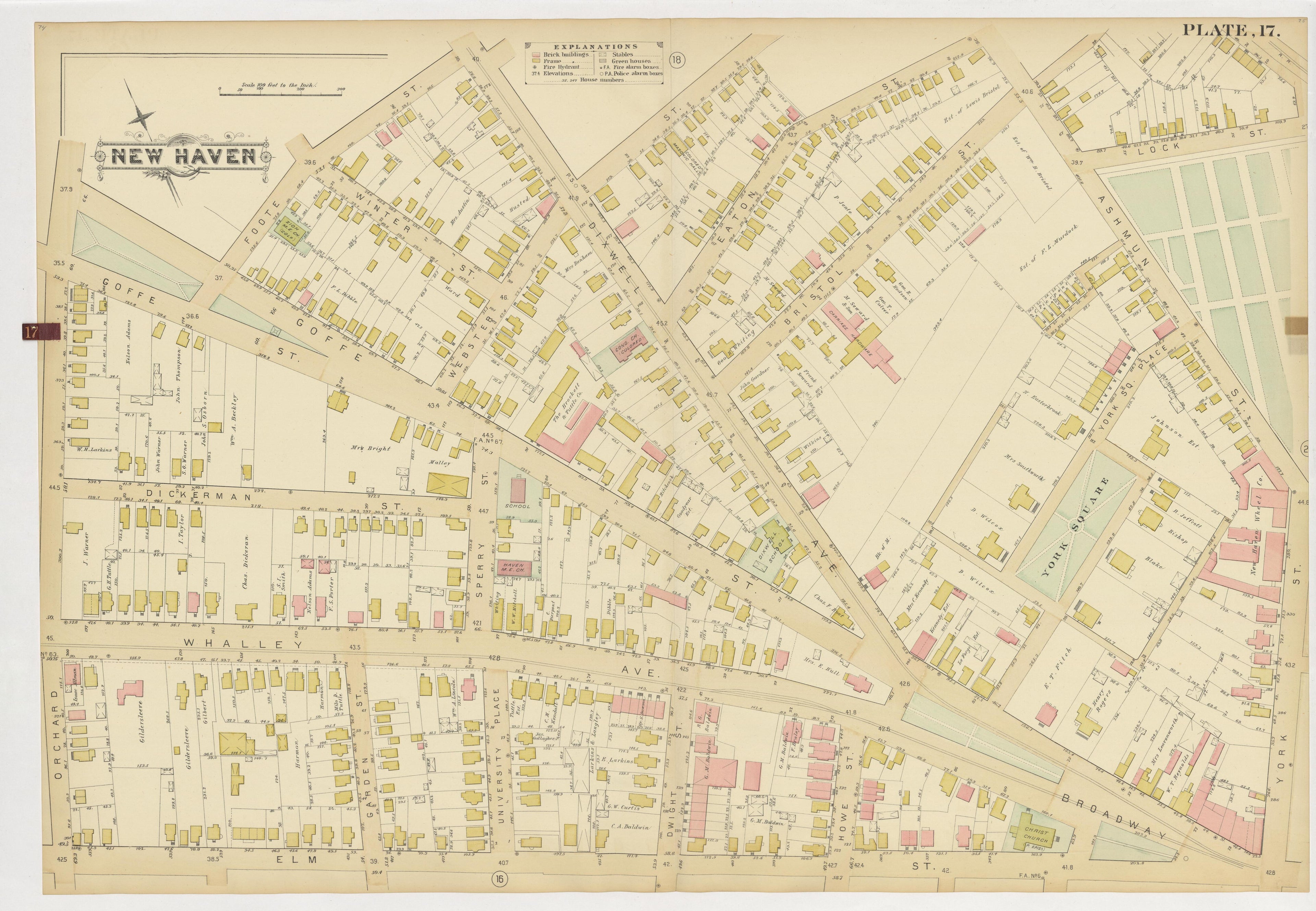 Image 21 of Atlas of City of New Haven, Connecticut... from Atlas of City of New Haven, Connecticut 1888 by Relic Map Company