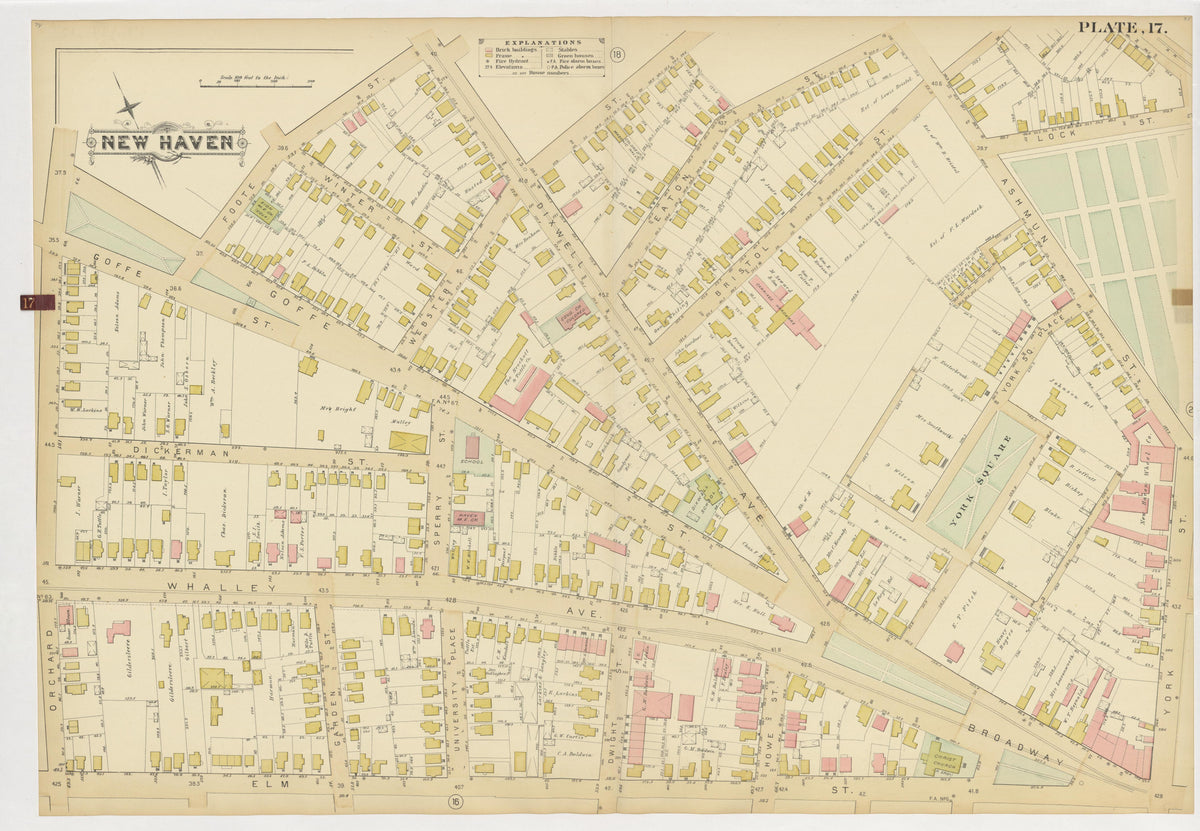 Image 21 of Atlas of City of New Haven, Connecticut... from Atlas of City of New Haven, Connecticut 1888 by Relic Map Company